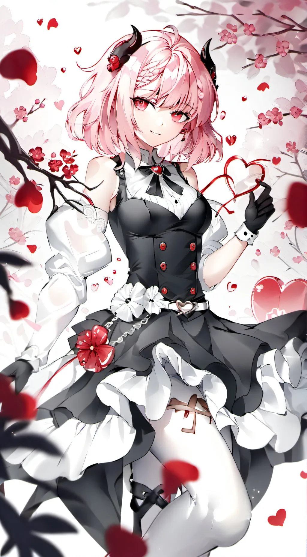 ai character: Mha valentines day background