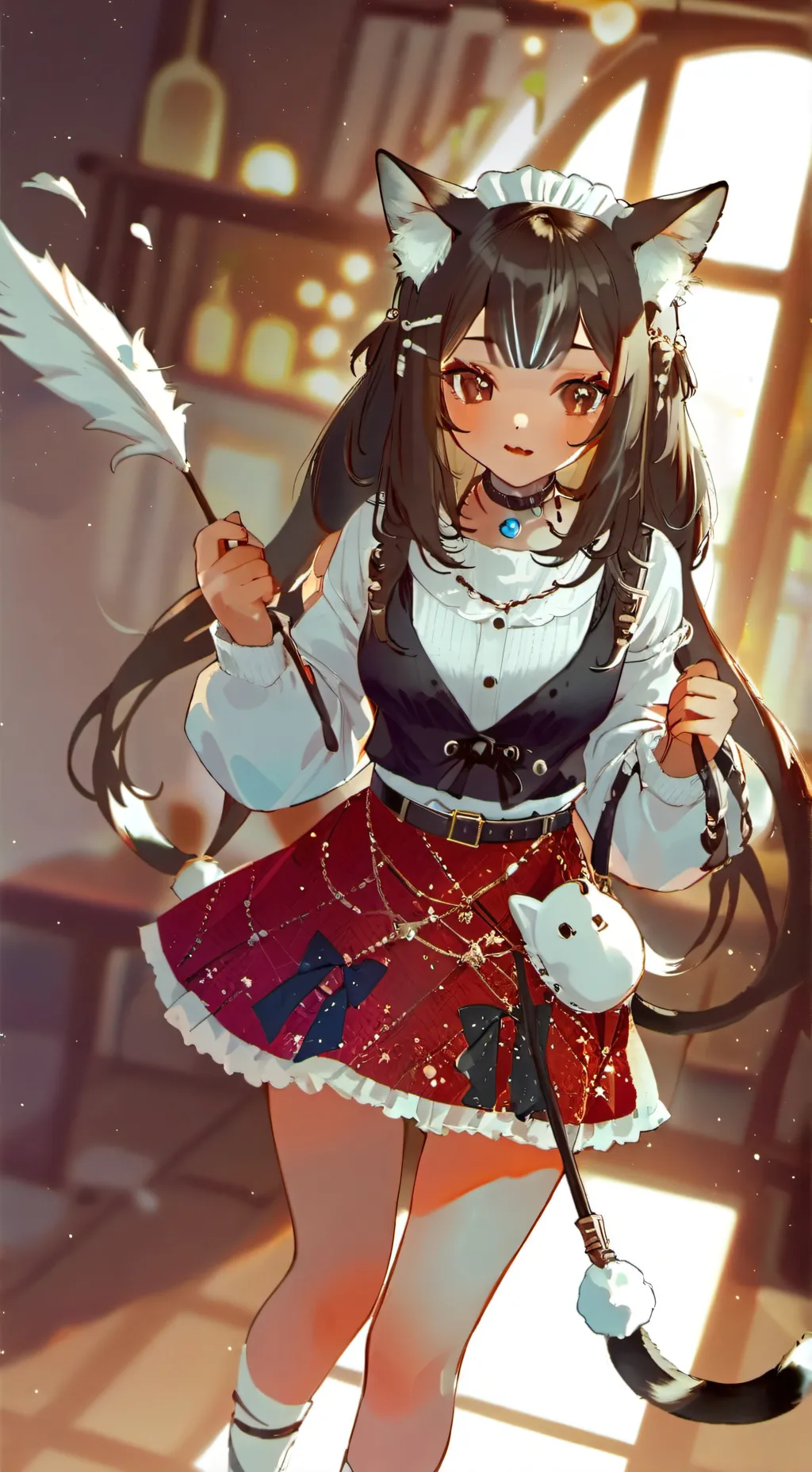 ai character: Maizuna the Catgir background