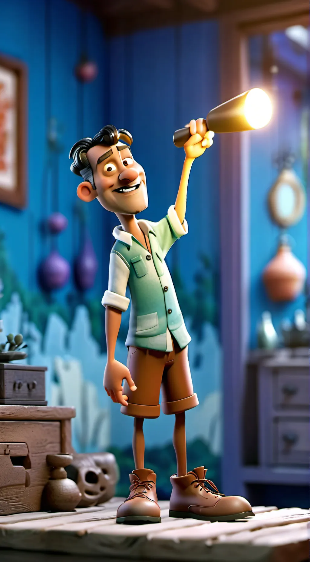 ai character: shavela background