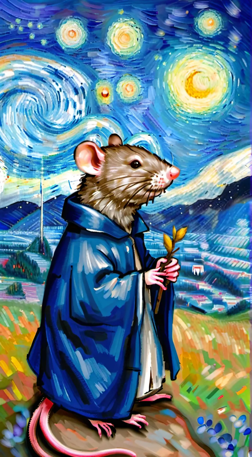 ai character: Rat dance background