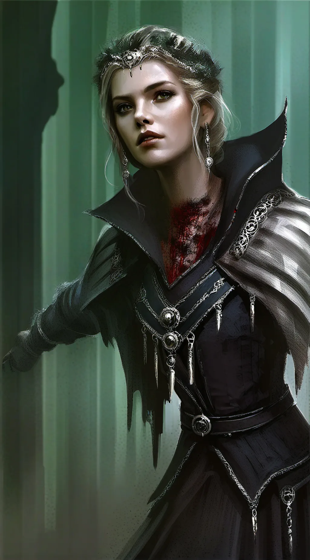 ai character: Mädchen  background