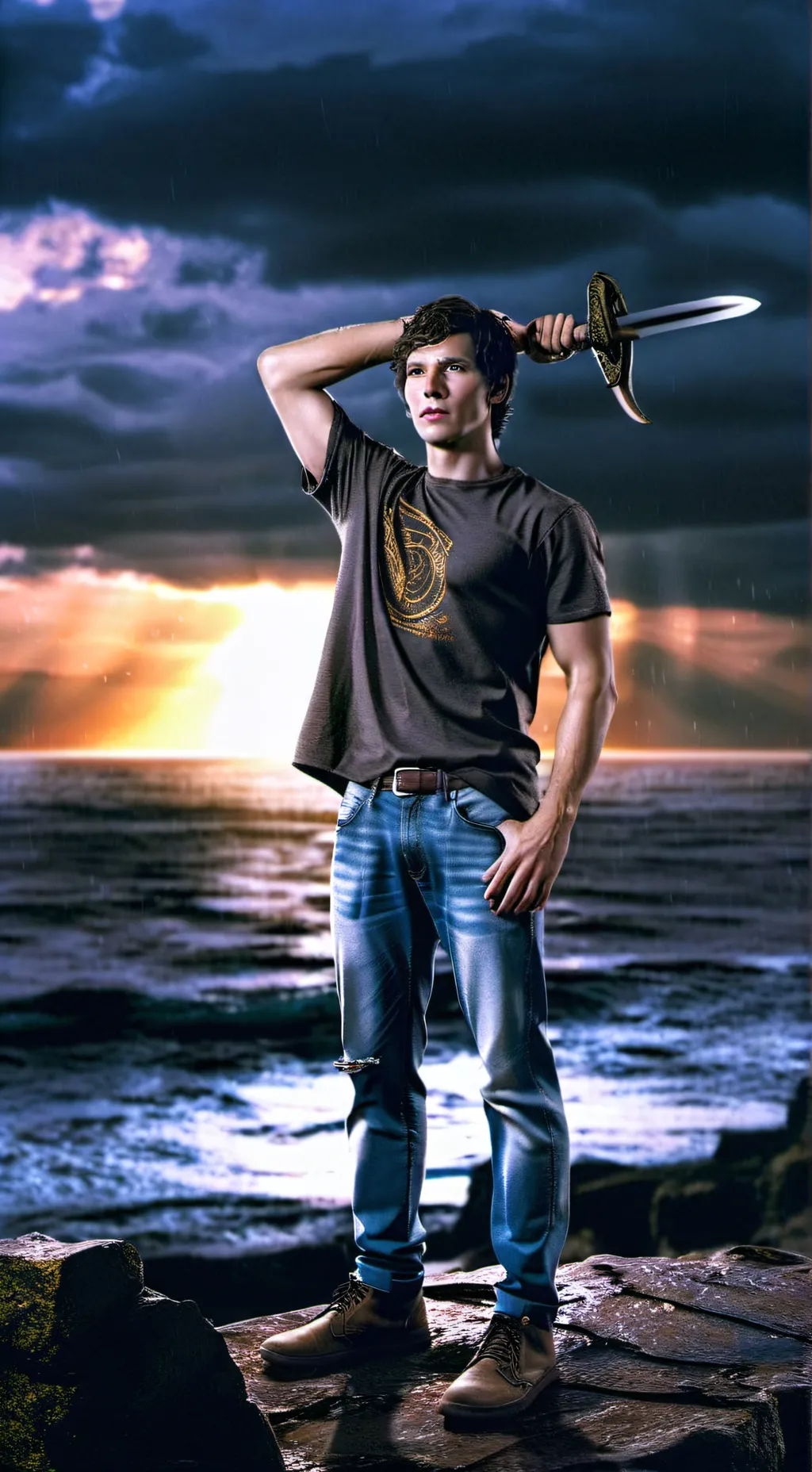 ai character: Percy Jackson  background