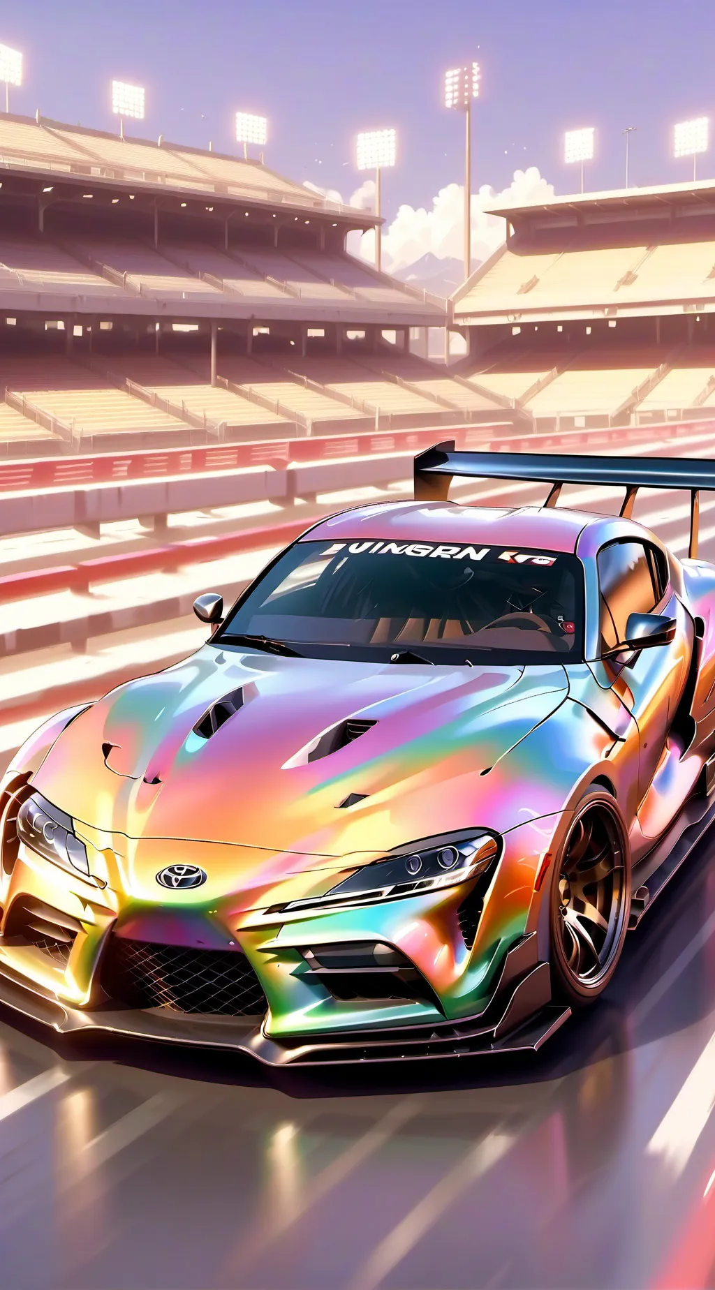ai character: Toyota Supra background
