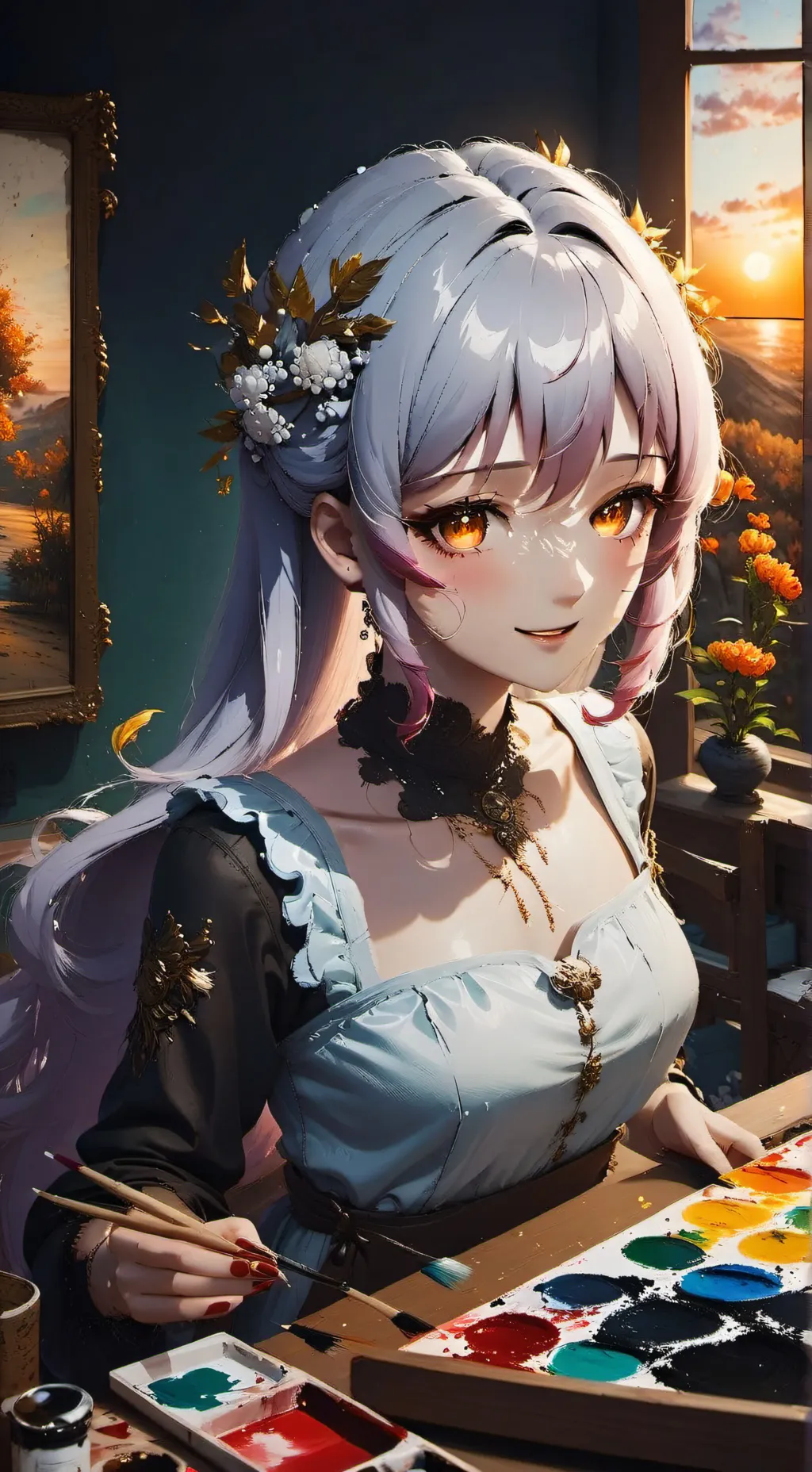 ai character: Aria background
