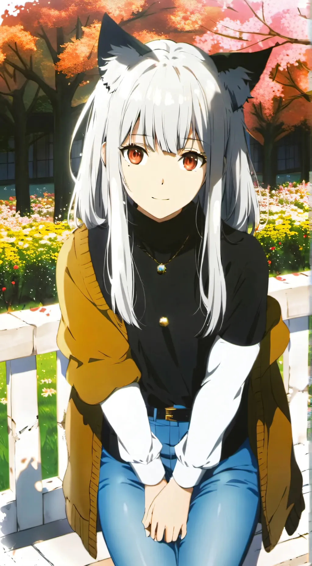 ai character: Catgirl-Sarah background