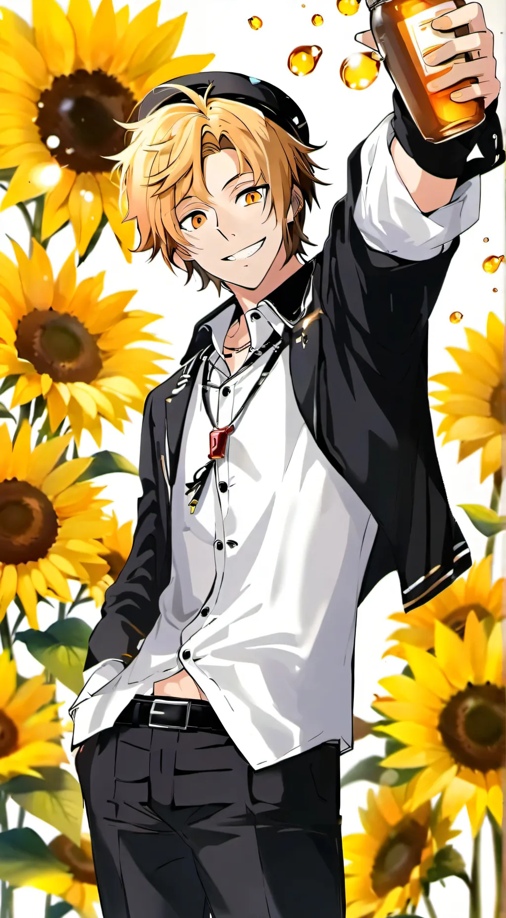 ai character: Denki Kaminari background