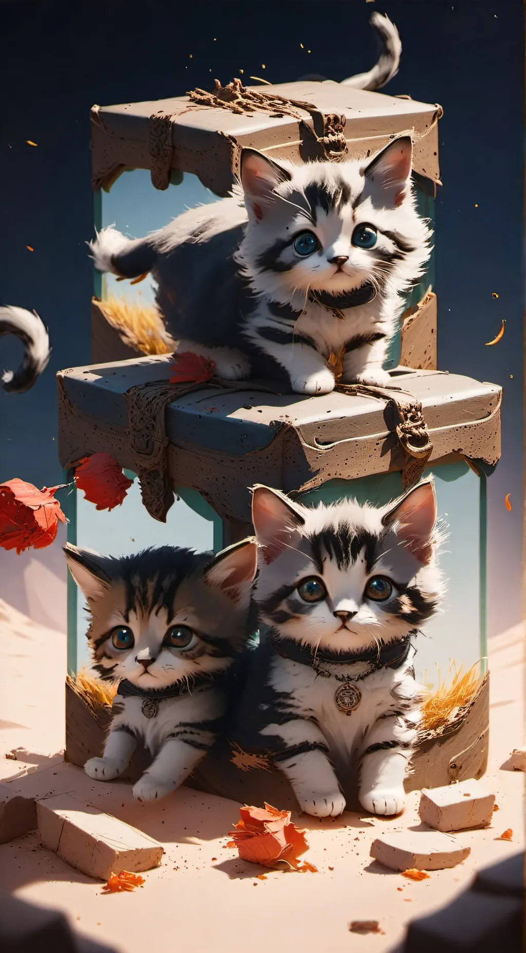 ai character: gatitos bebes background