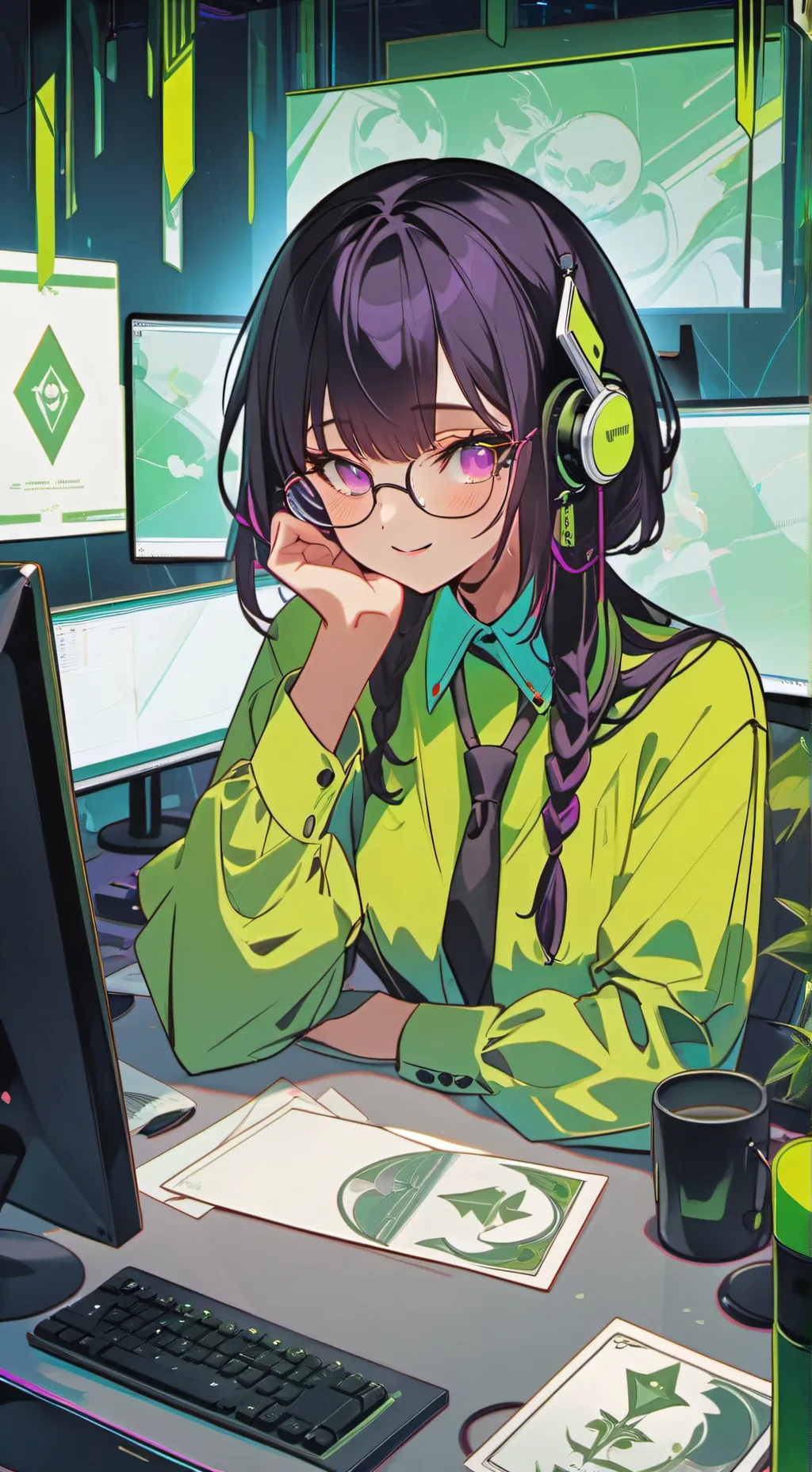 ai character: Himiko background