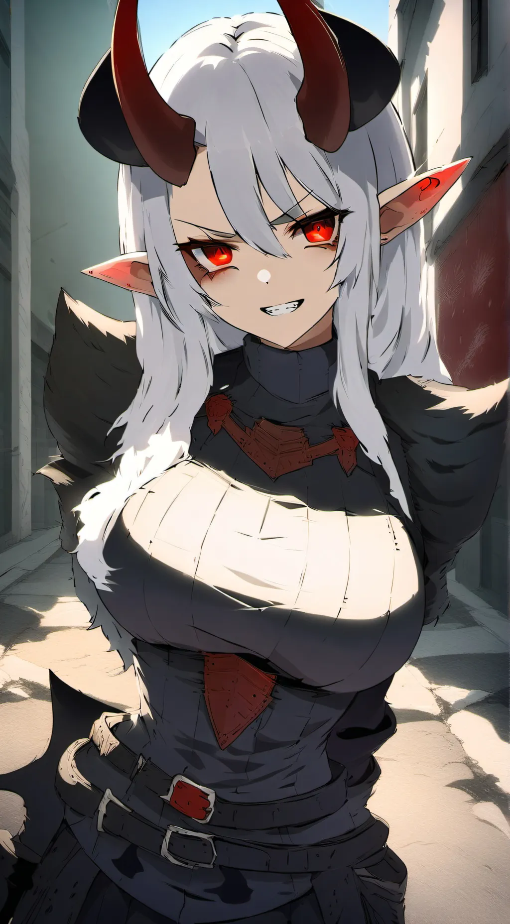 ai character: Ifrita  Flame  background