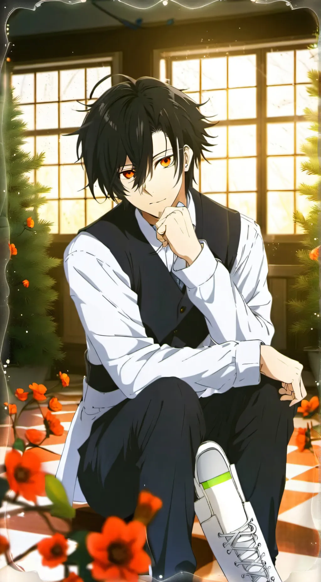 ai character: x - enzo - x background