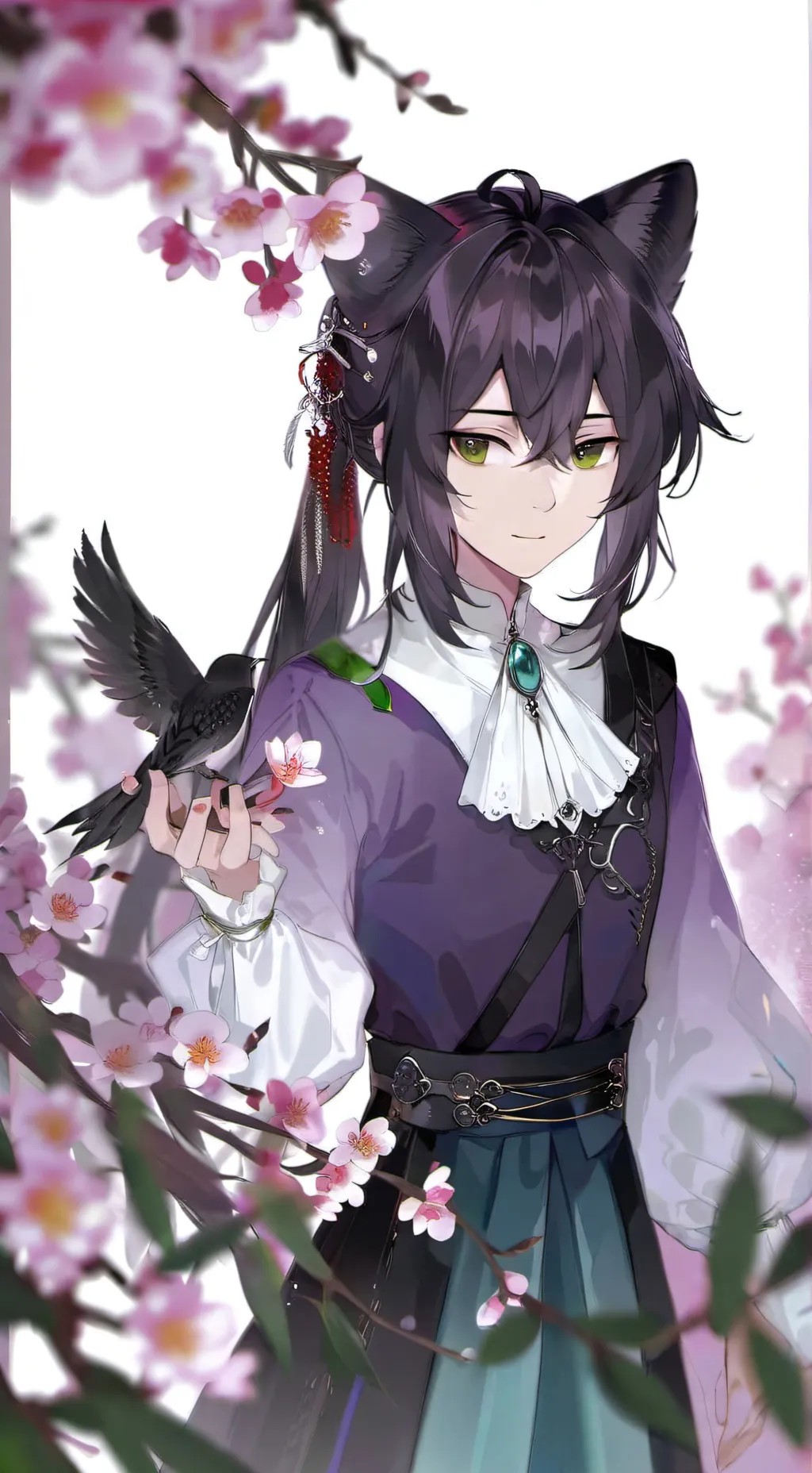 ai character: •°★=mark=♪•° background