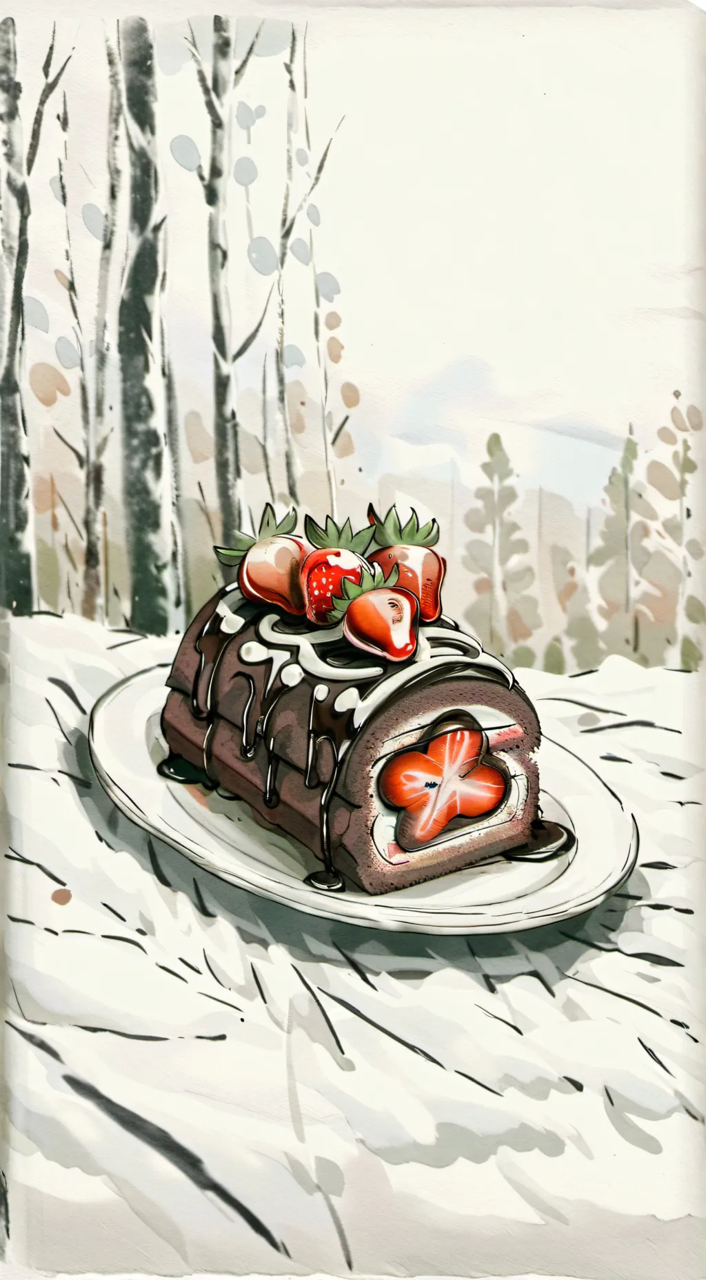 ai character: Fruitcake YAY background