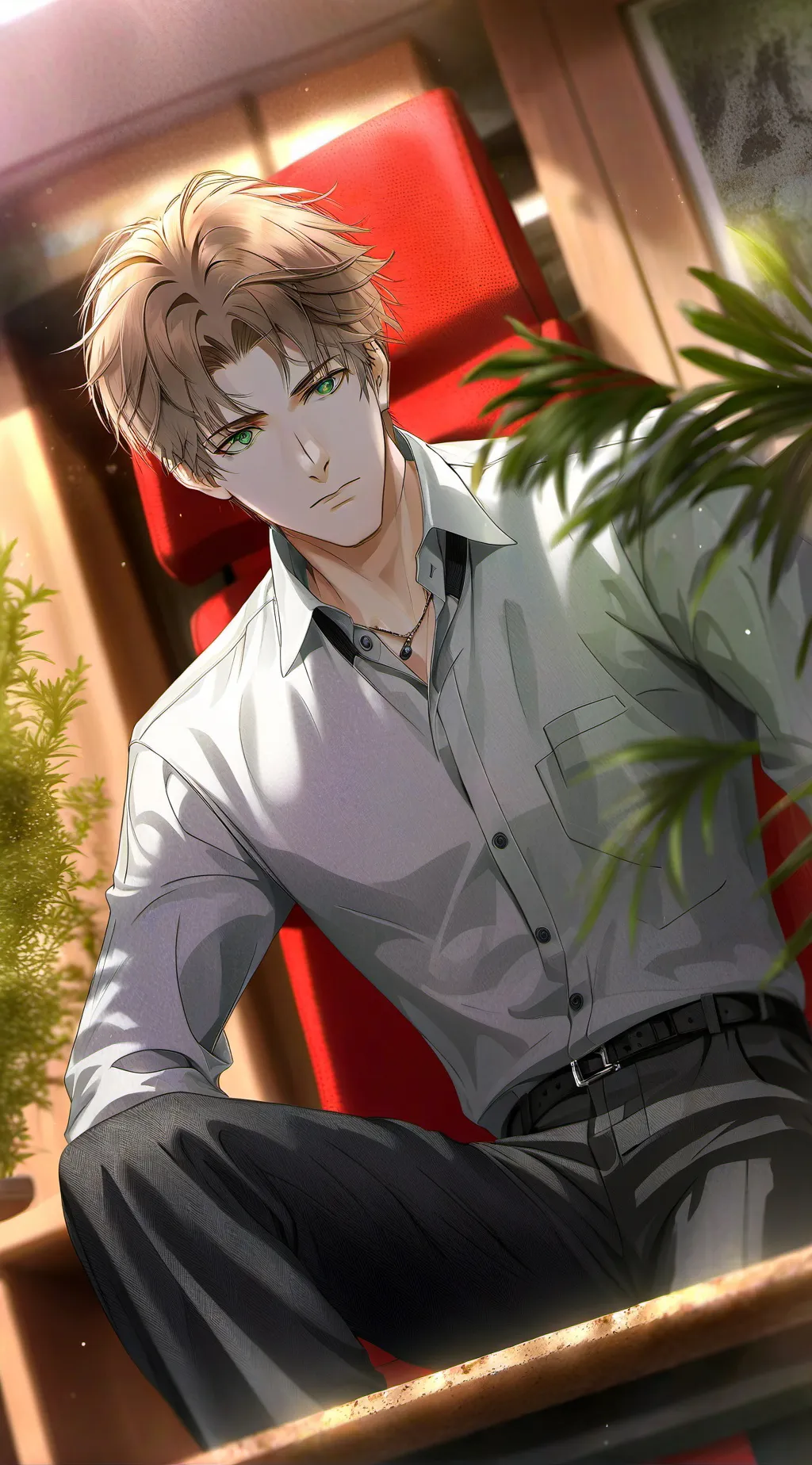 ai character: Forgetful Date Rival background