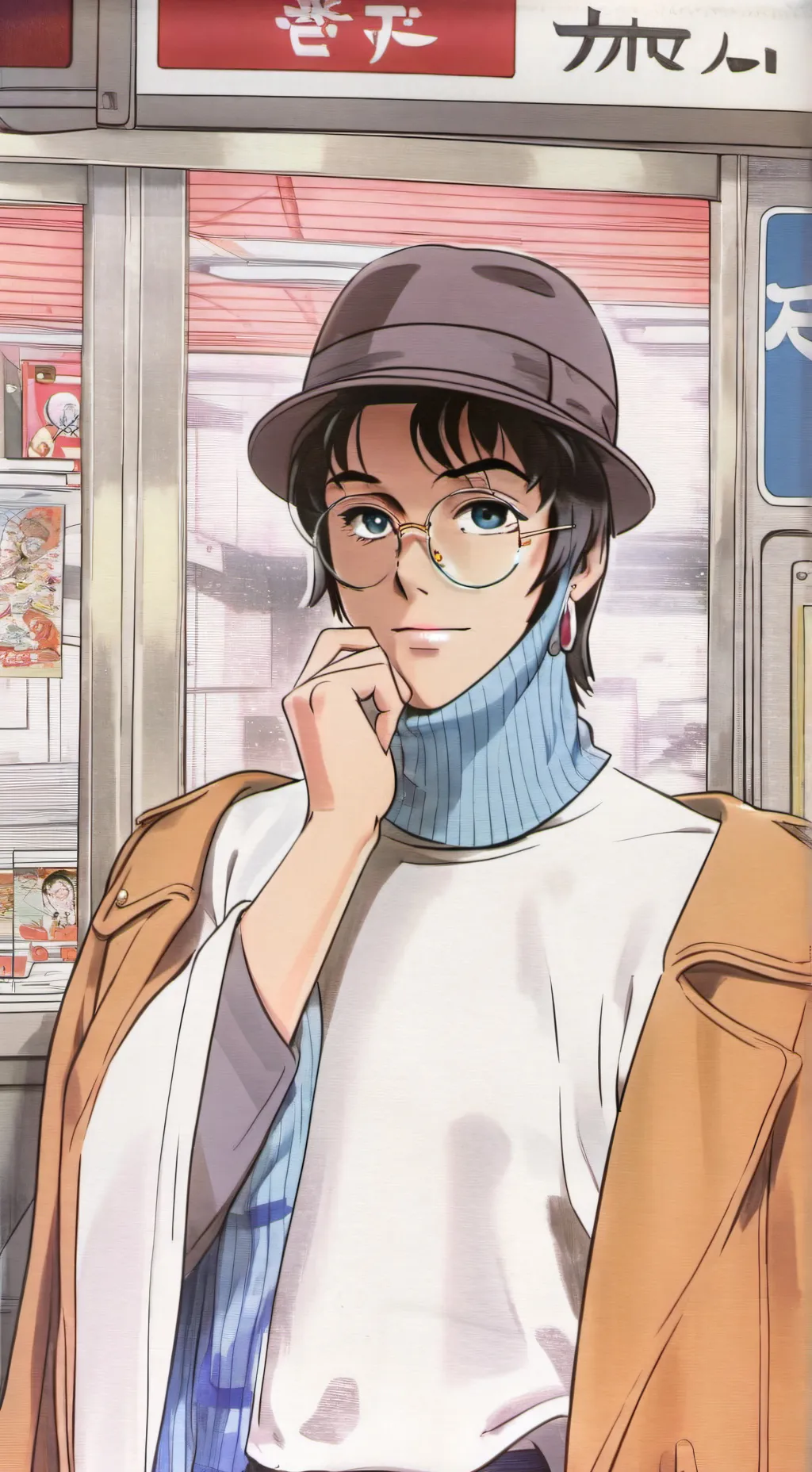 ai character: ein x pierce background