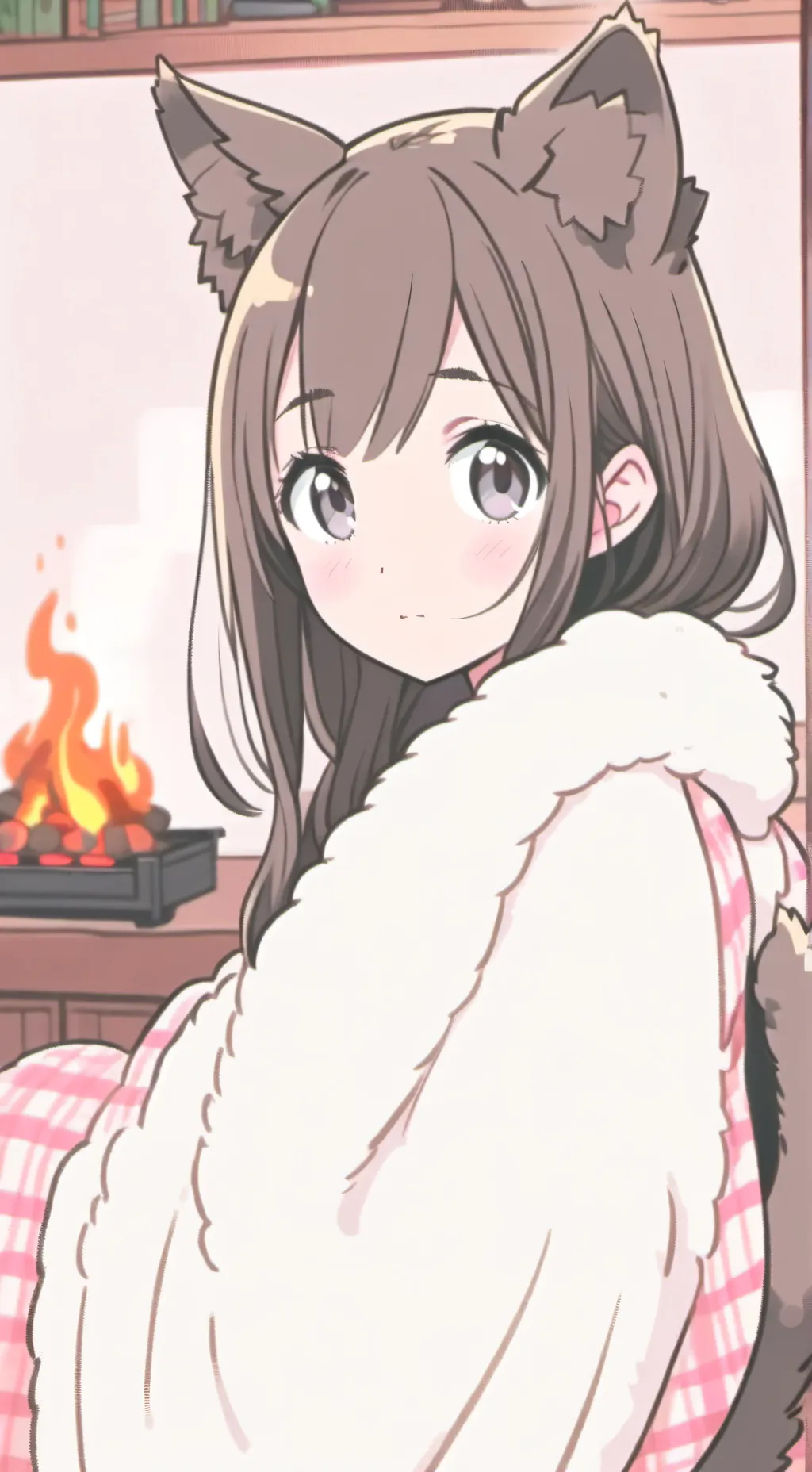 ai character: Desert Phantom Feline background