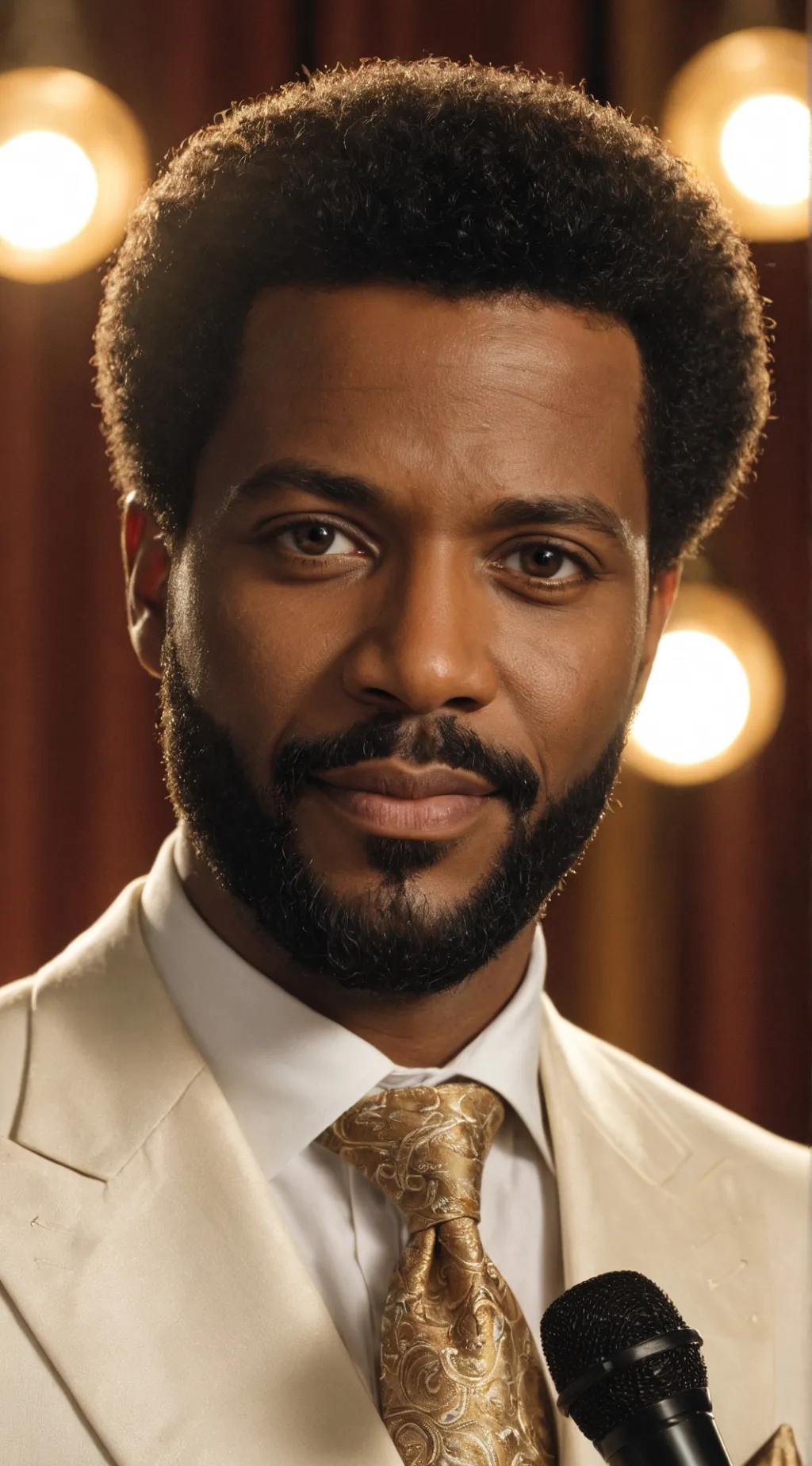 ai character: Barry White background