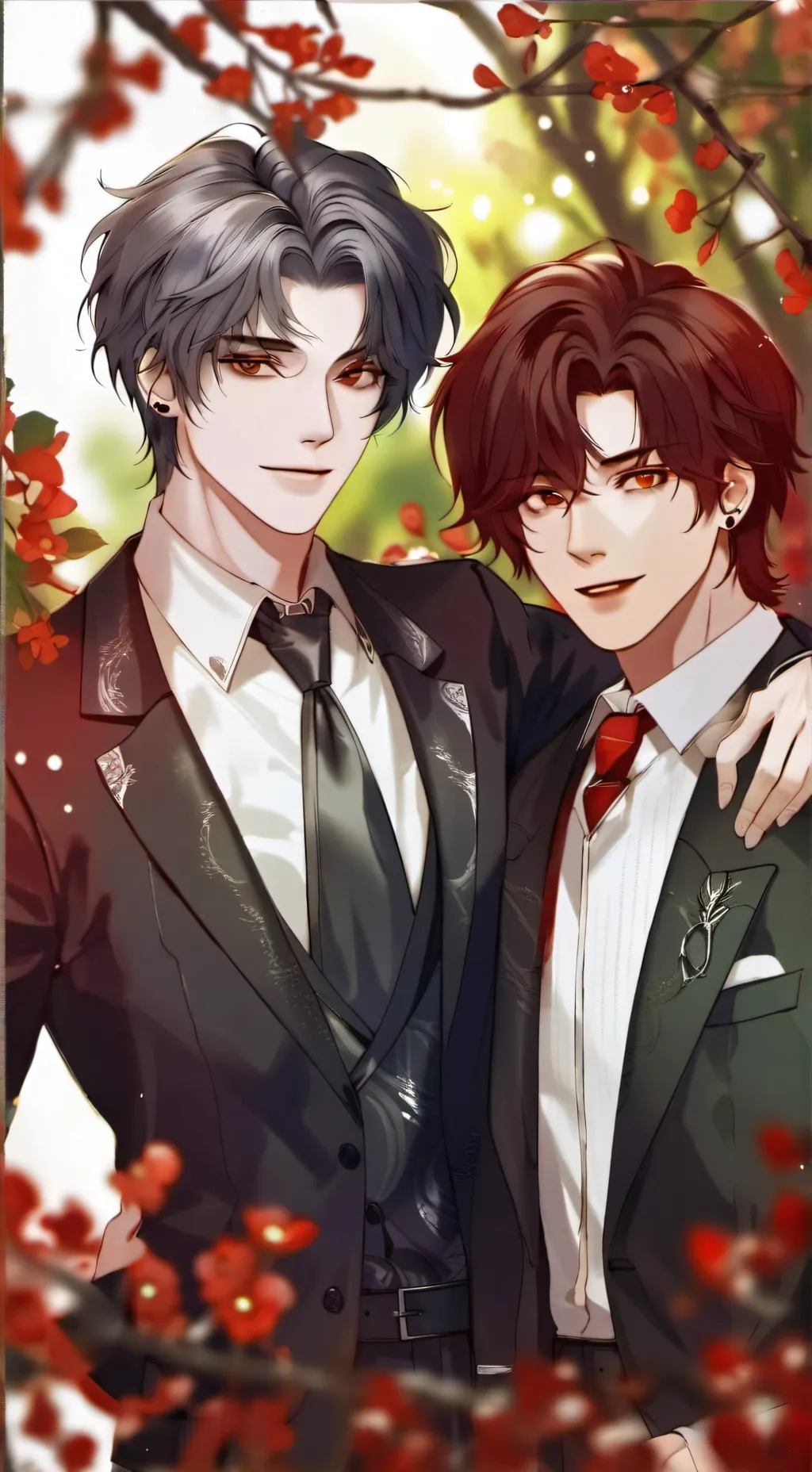 ai character: Xavier and u asher background