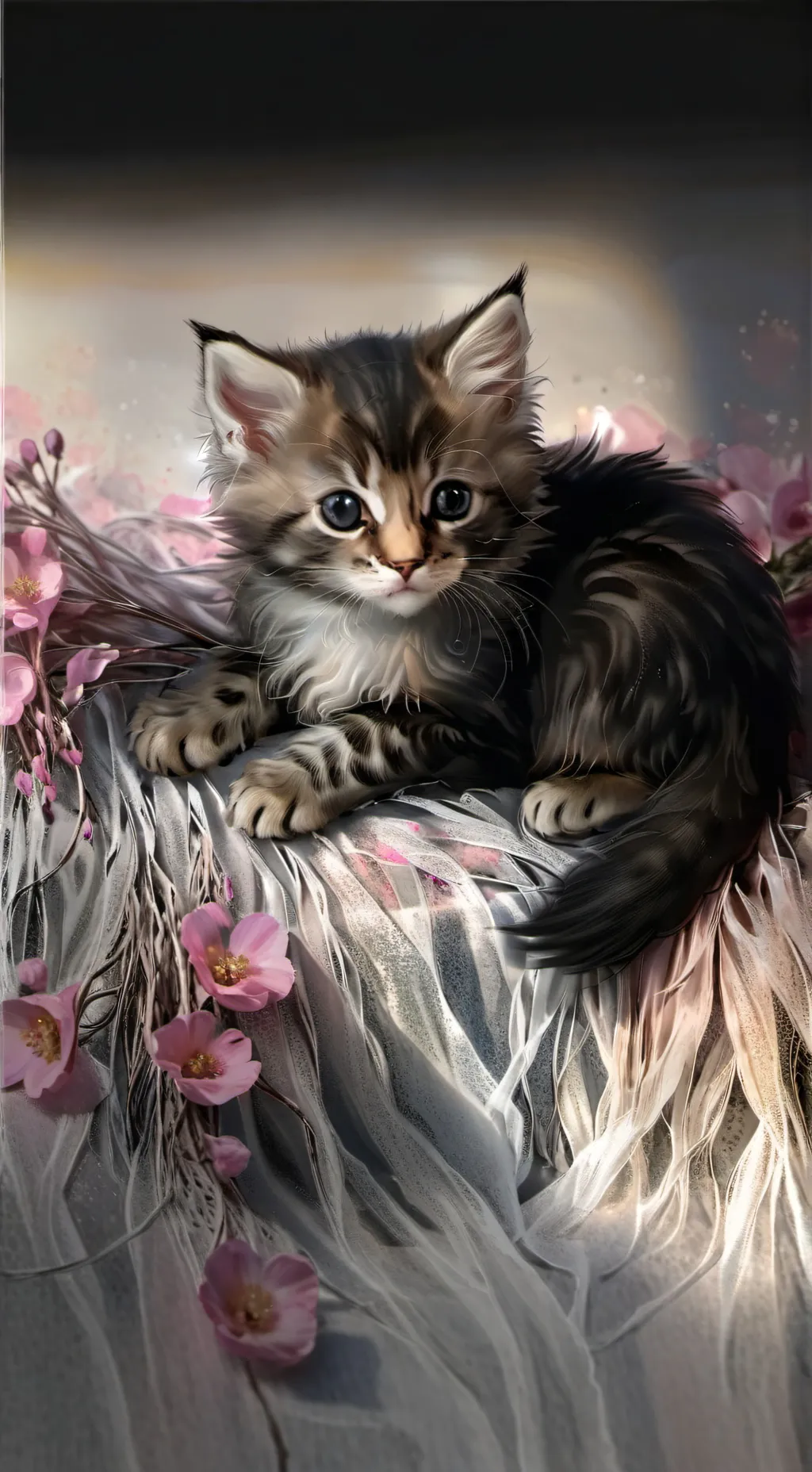 ai character: Kitty  background