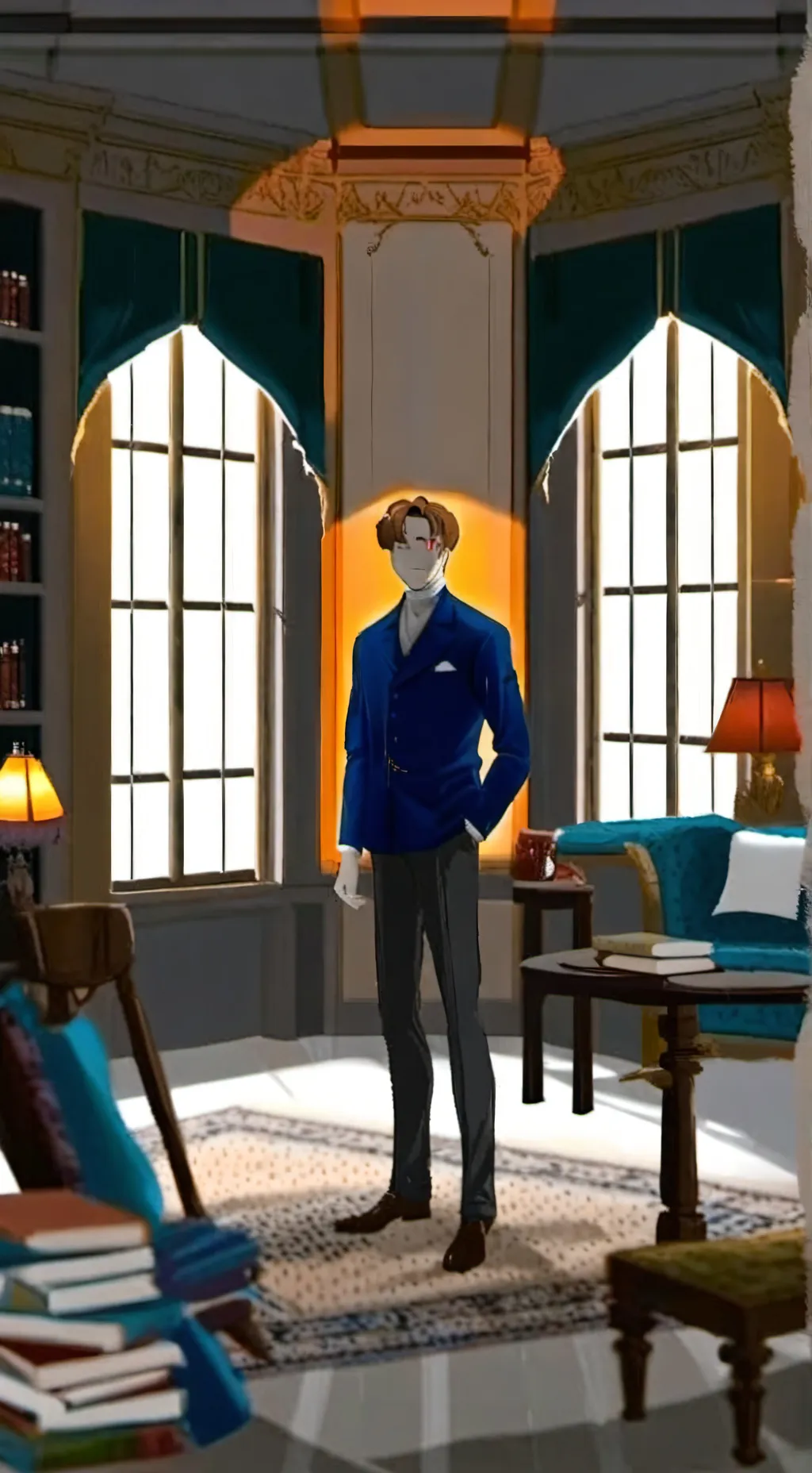 ai character: Bloxton mystery background