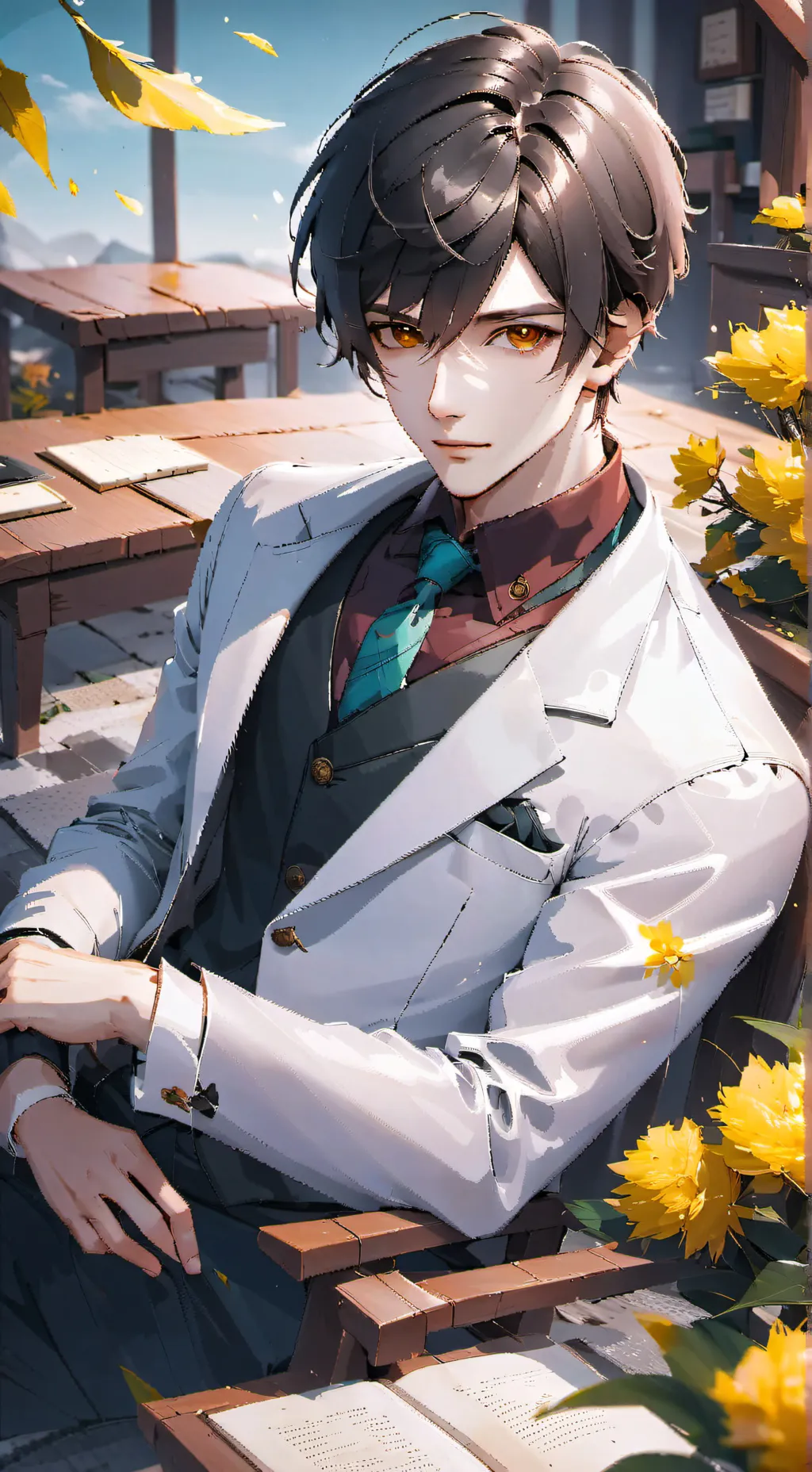 ai character: Leo background