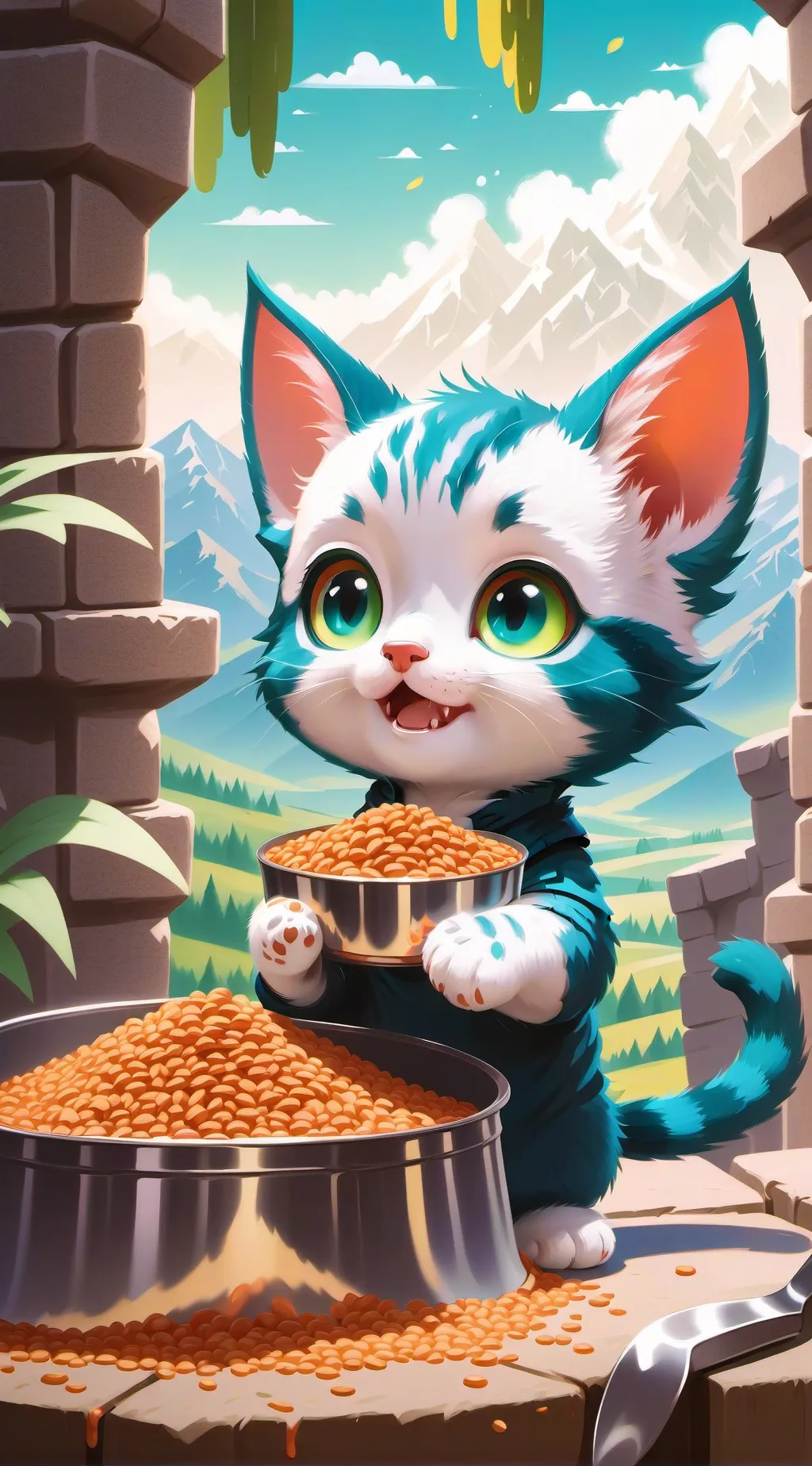 ai character: mad cat background
