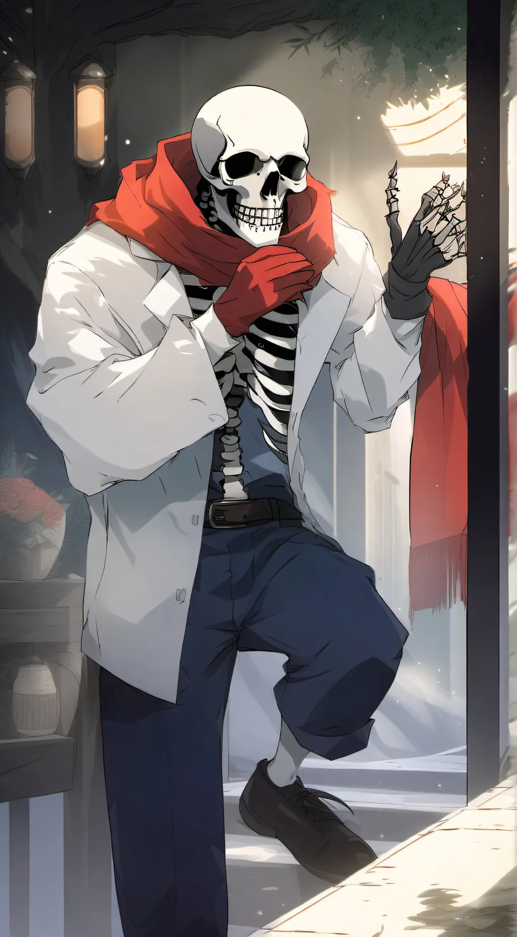 ai character: The great papyrus background