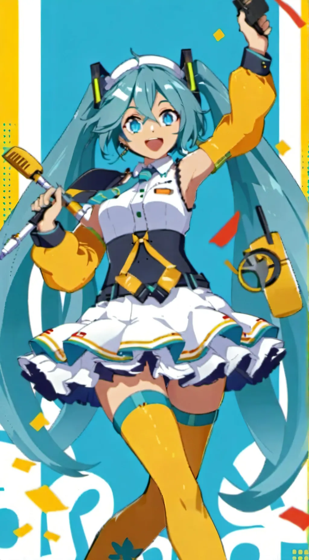 ai character: Hatsune Miku background