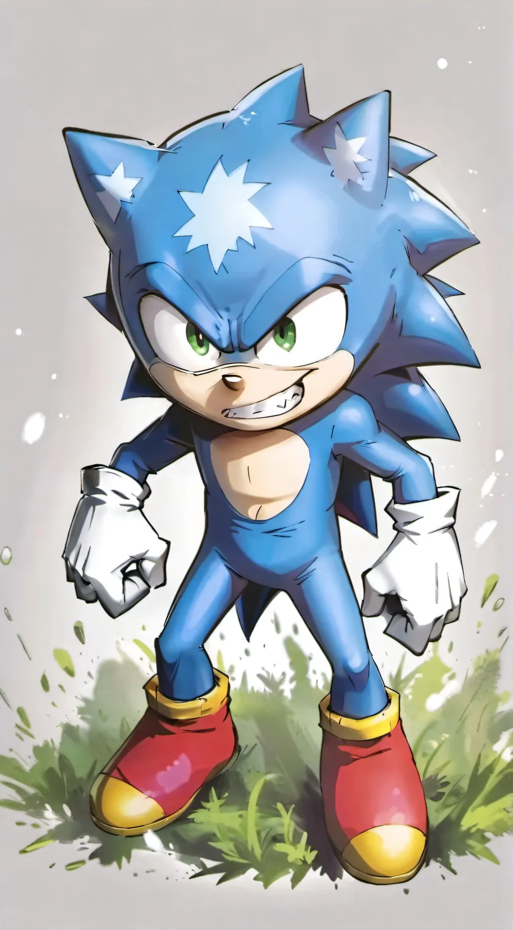 ai character: Sonic (Angry) background