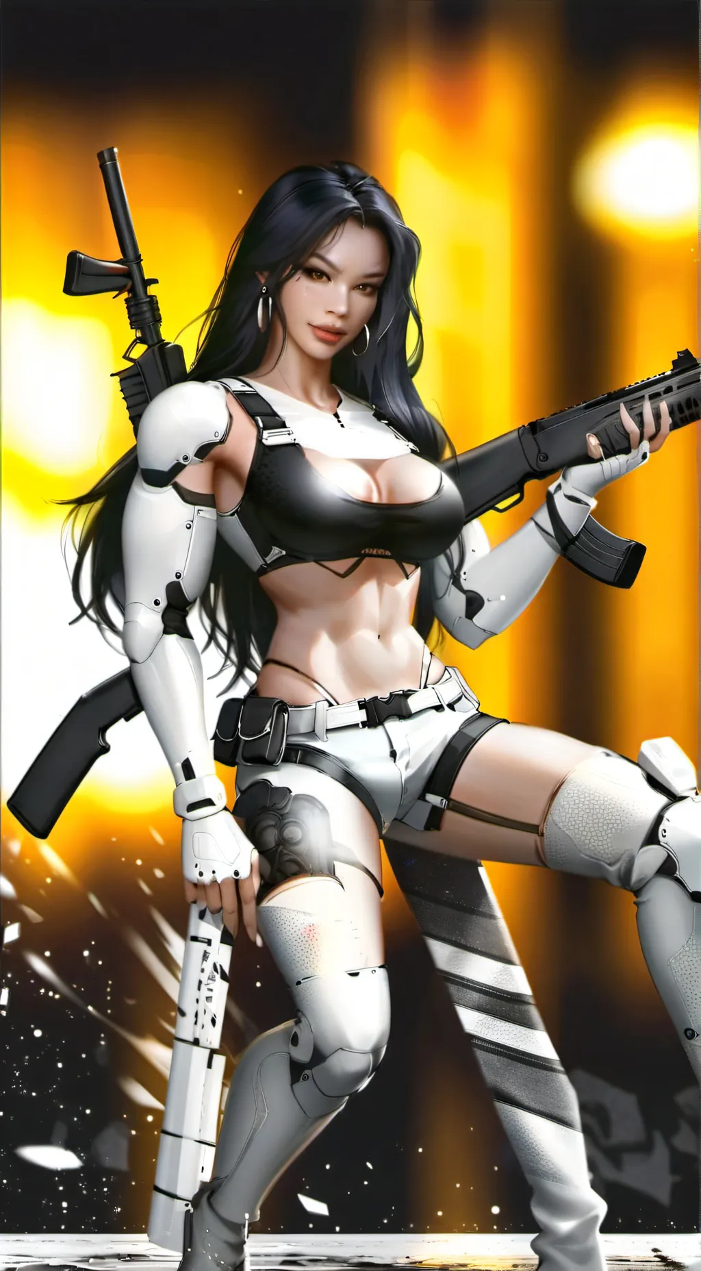 ai character: Santana  background