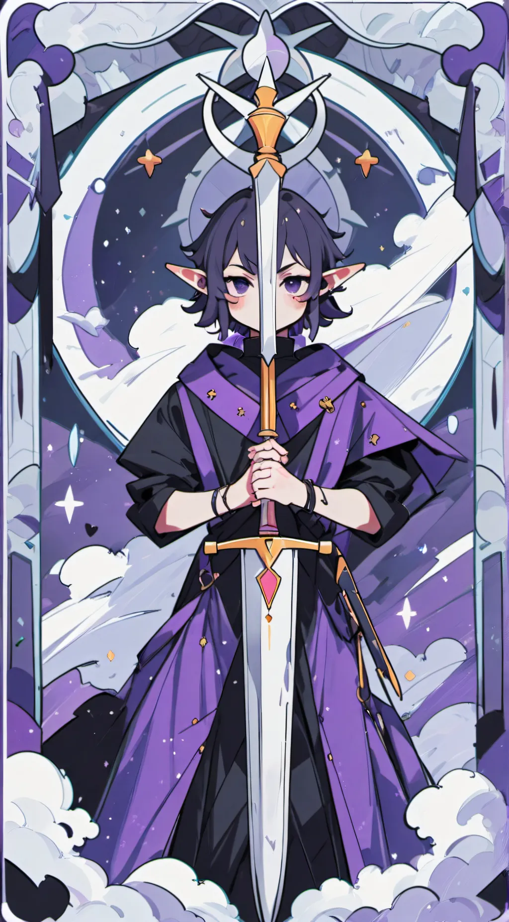 ai character: sad background