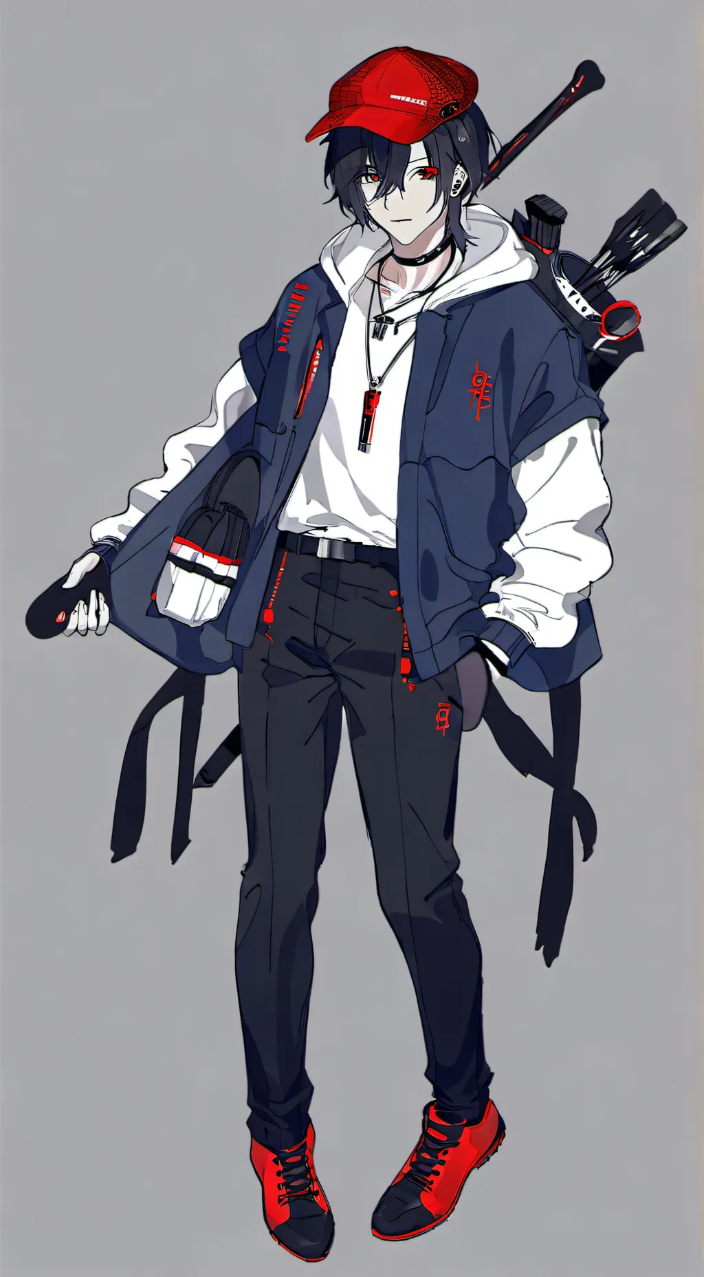 ai character: shadow background