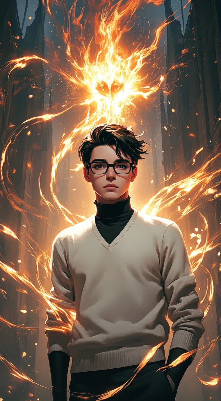 ai character: Conor gray background