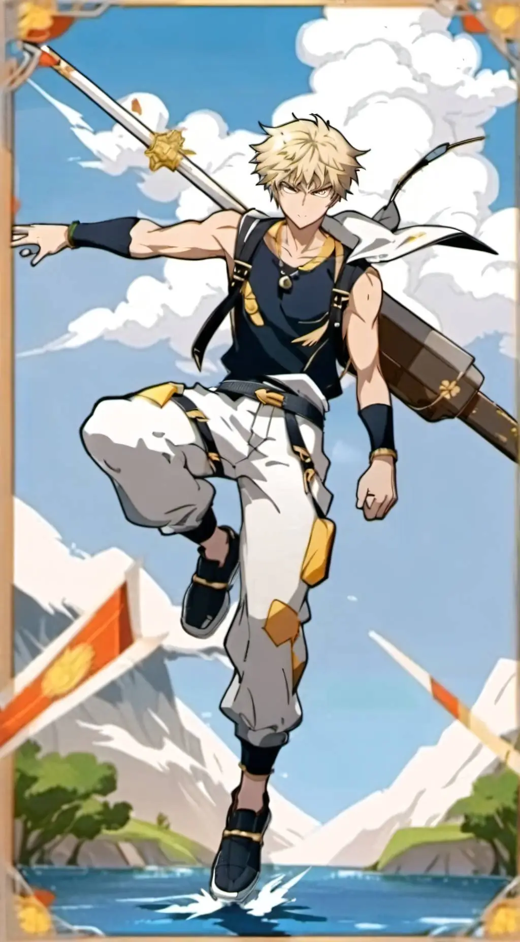 ai character: Baby bakugo background