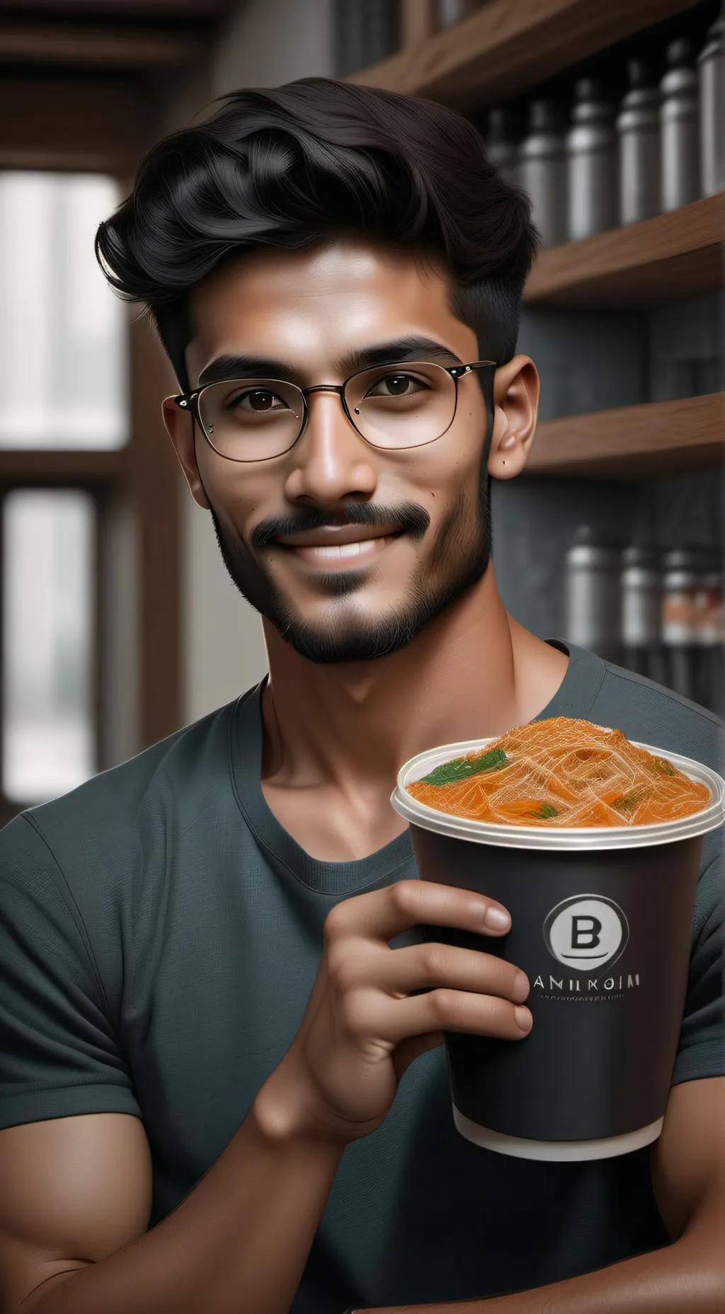 ai character: Amir 🗿🗿🗿 background