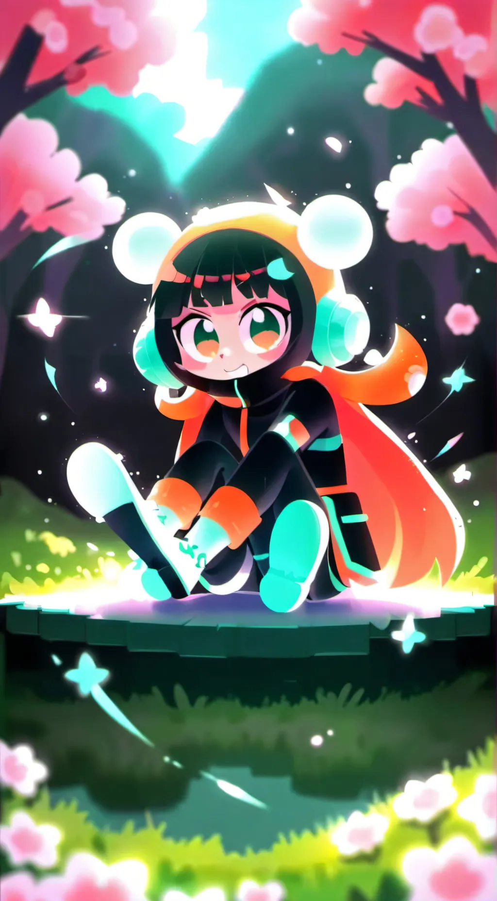 ai character: sprunki escuela background