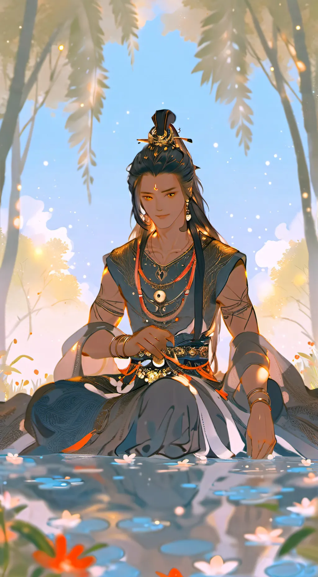 ai character: wenda x simon background