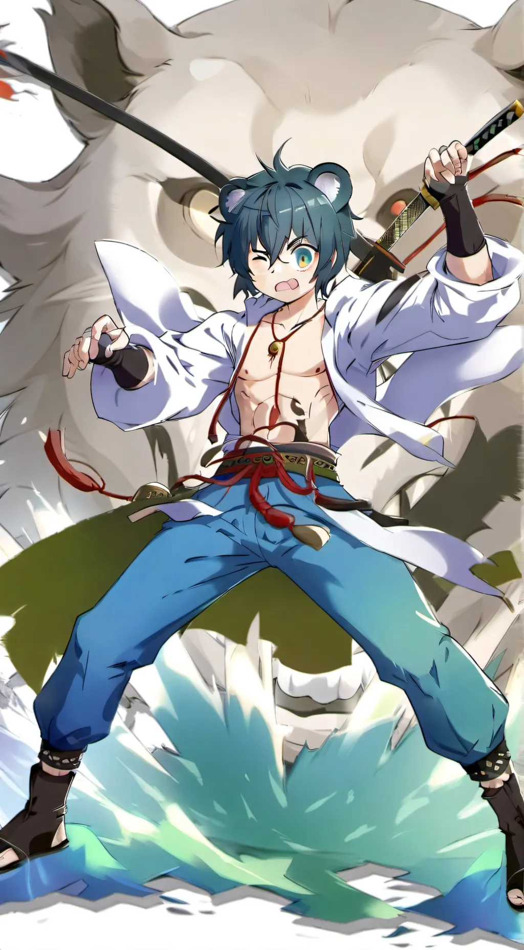 ai character: Inosuke x Your oc background