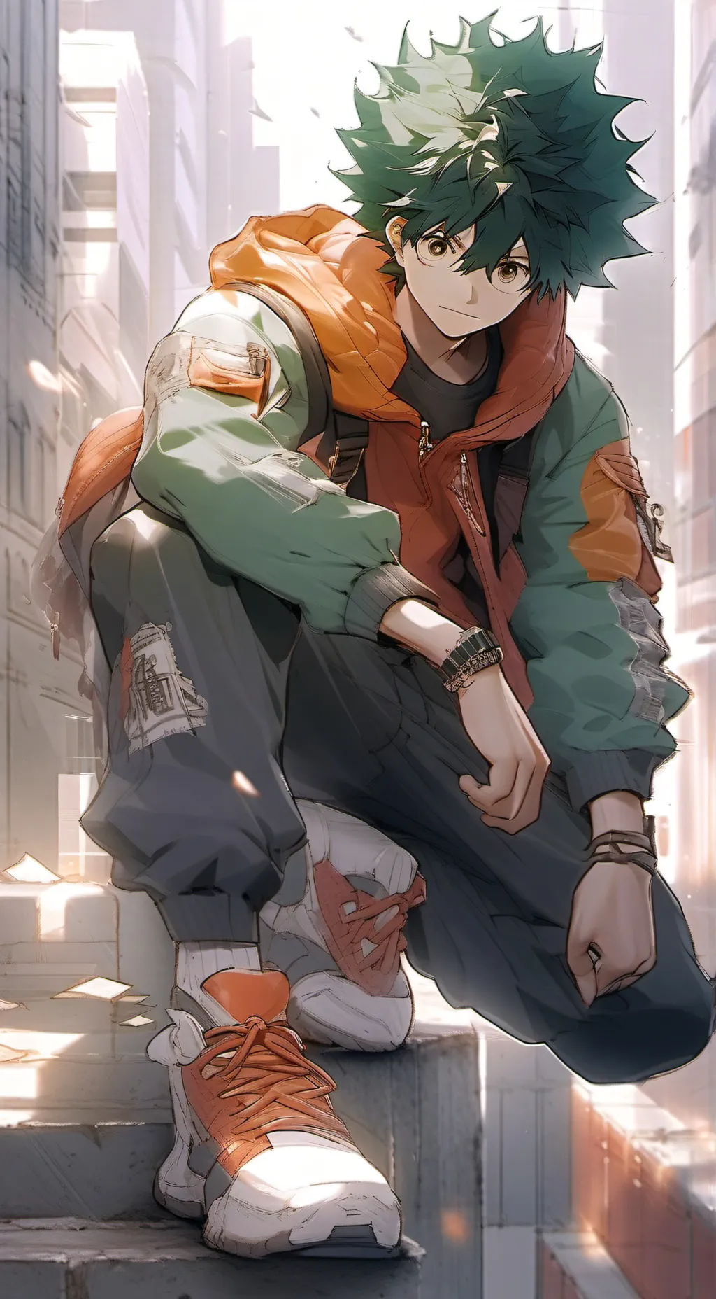 ai character: Izuku Midoriya background