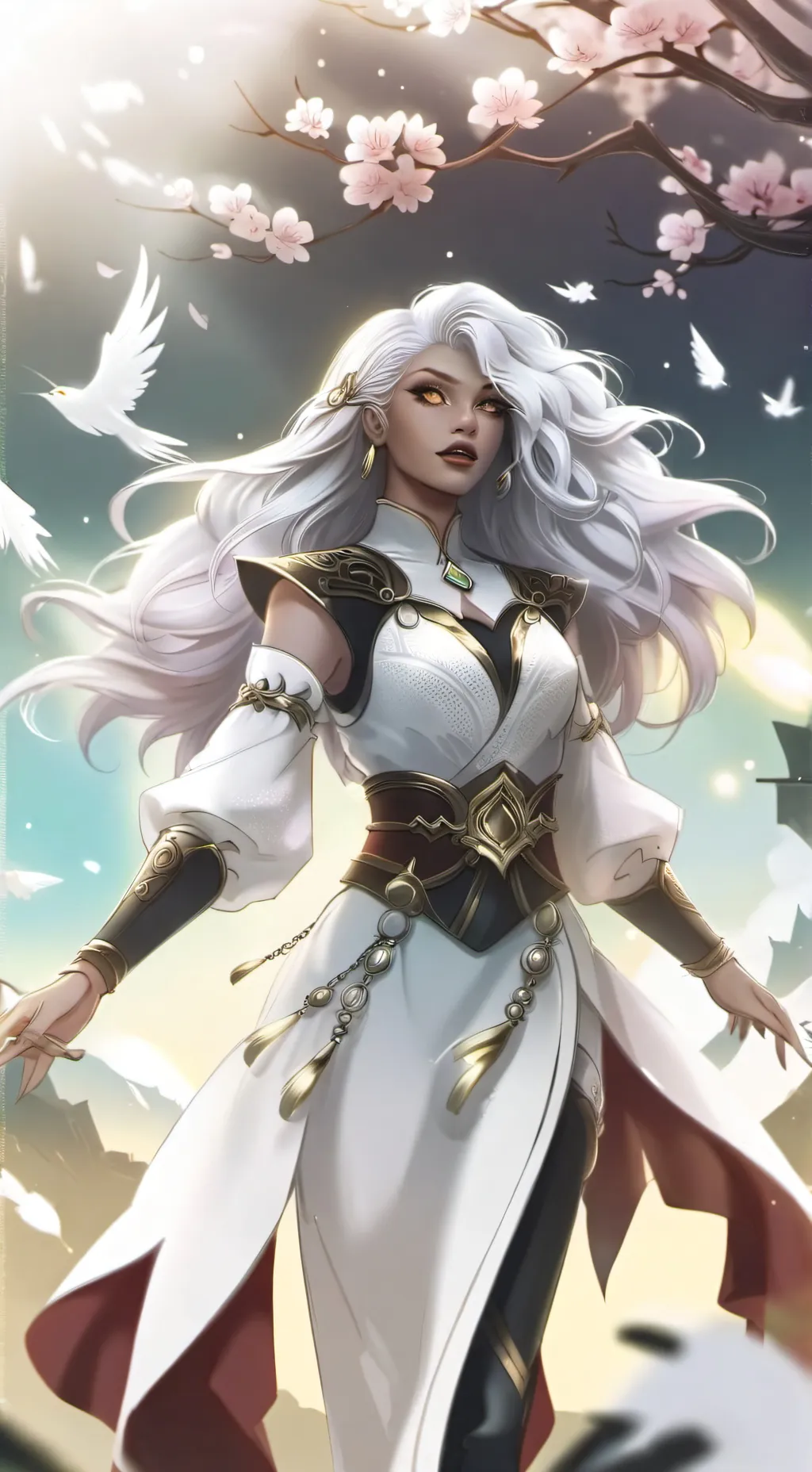 ai character: Luna  background