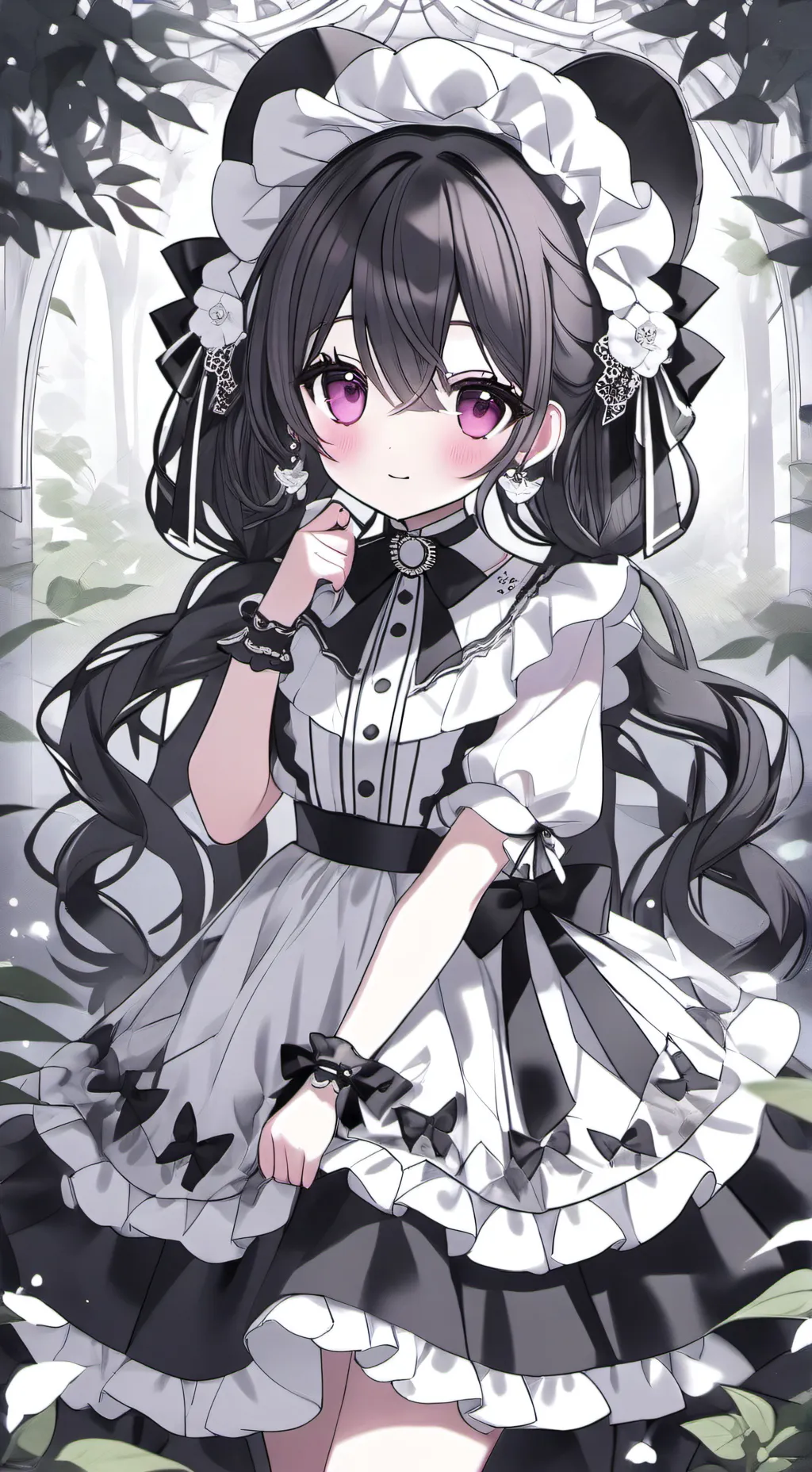 ai character: mysterios girl background