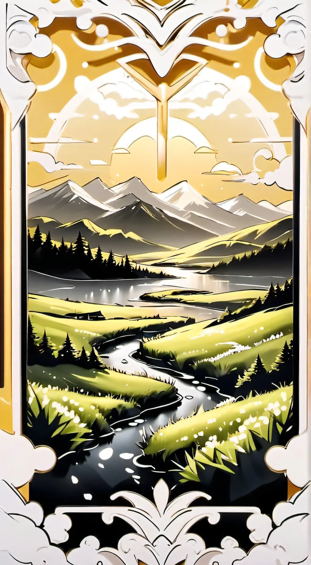 ai character: HH X DW background