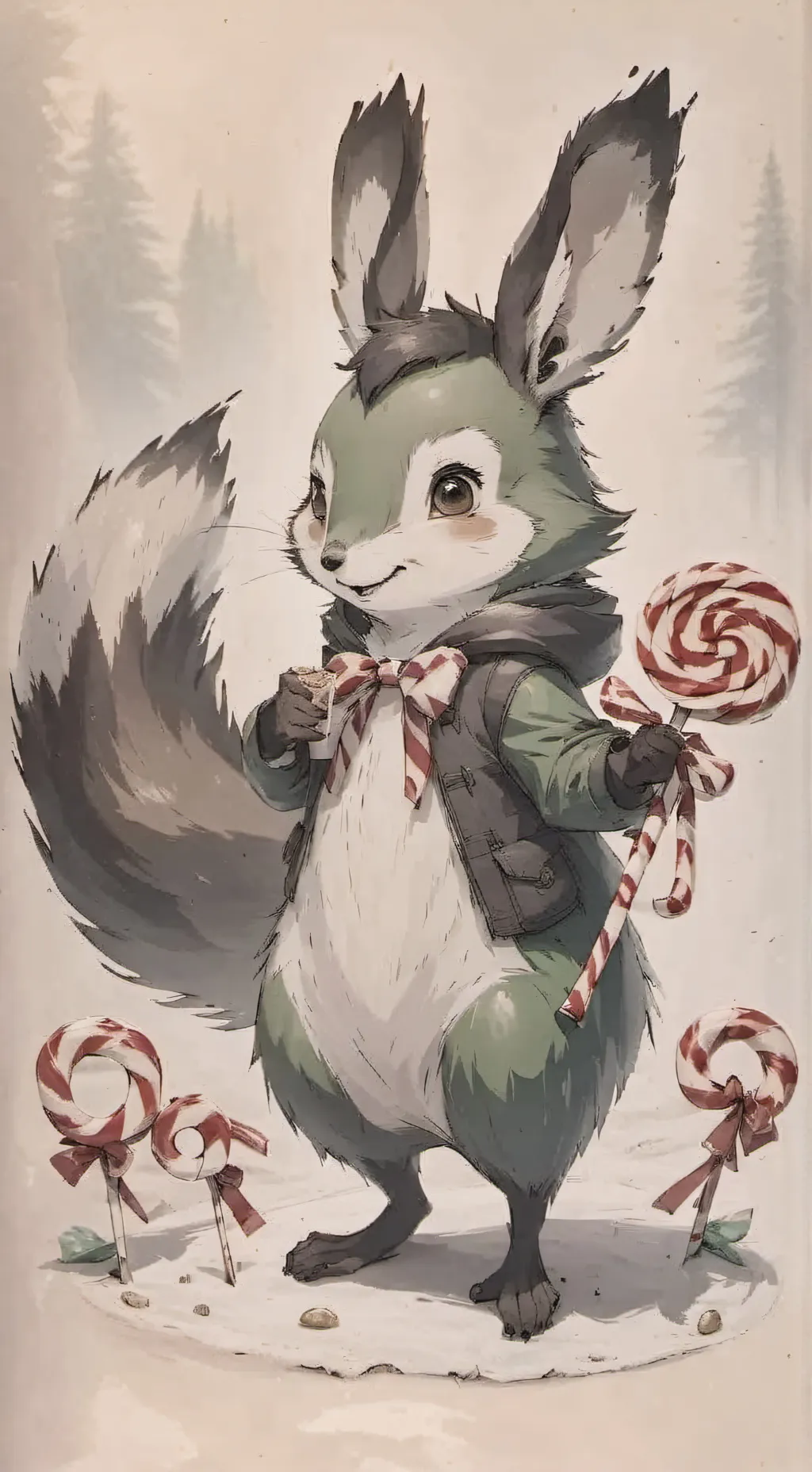 ai character: nutty background