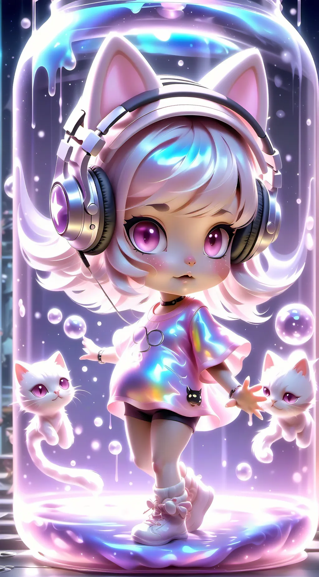 ai character: cute pinky pie background