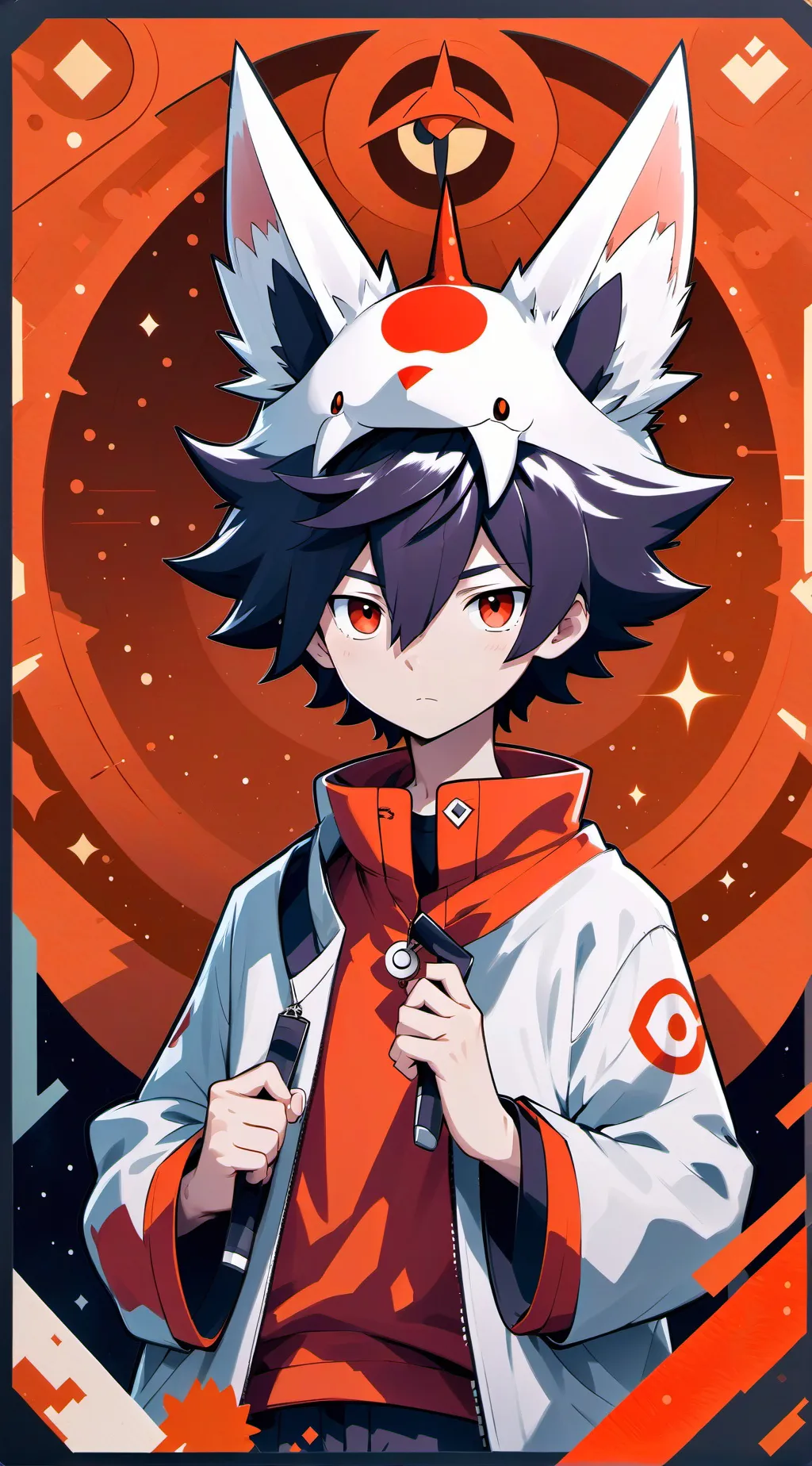 ai character: Snowy background