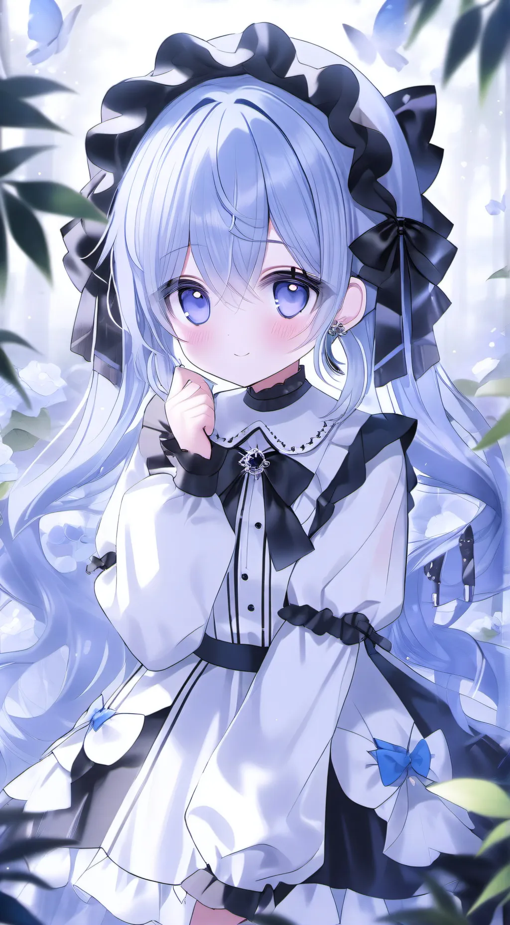 ai character: clean girl background