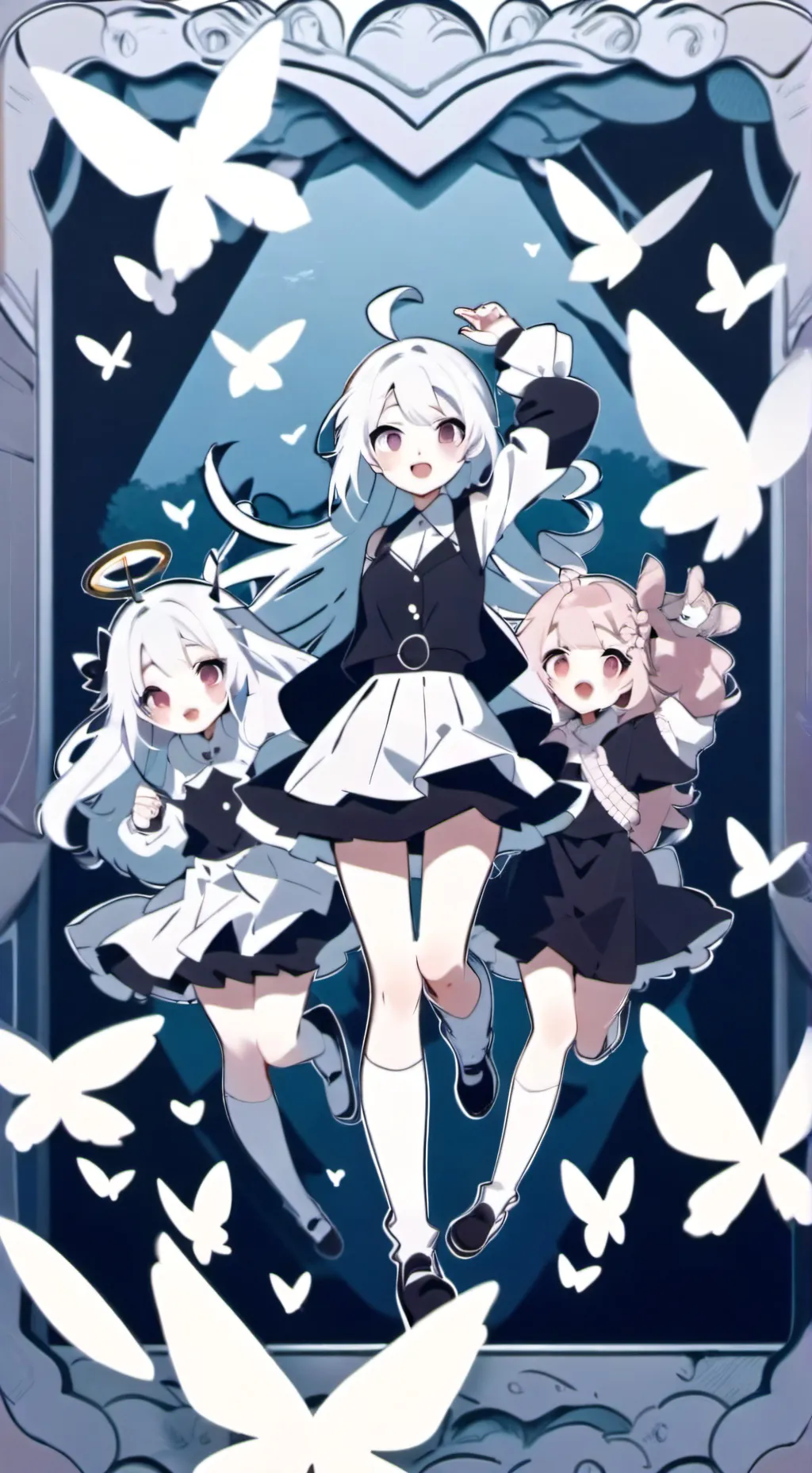 ai character: blackpink background