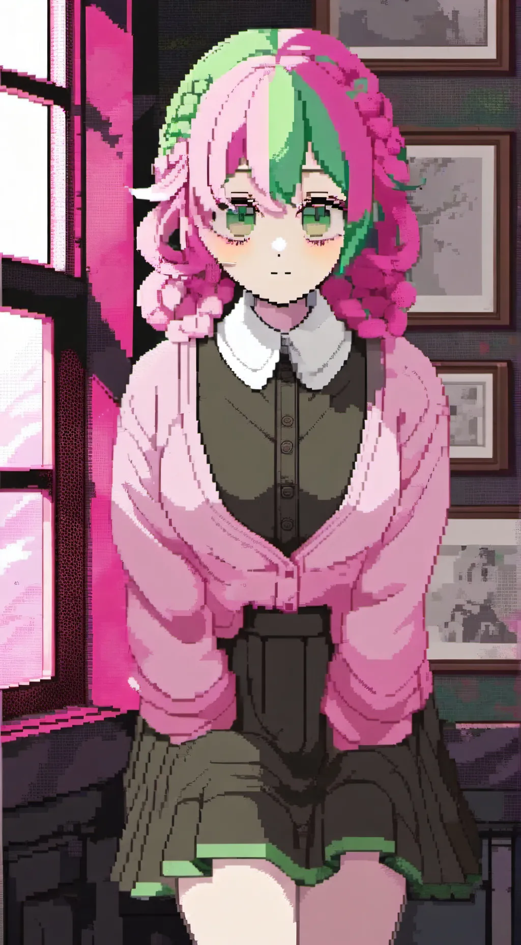 ai character: Mitsuri kanroji background