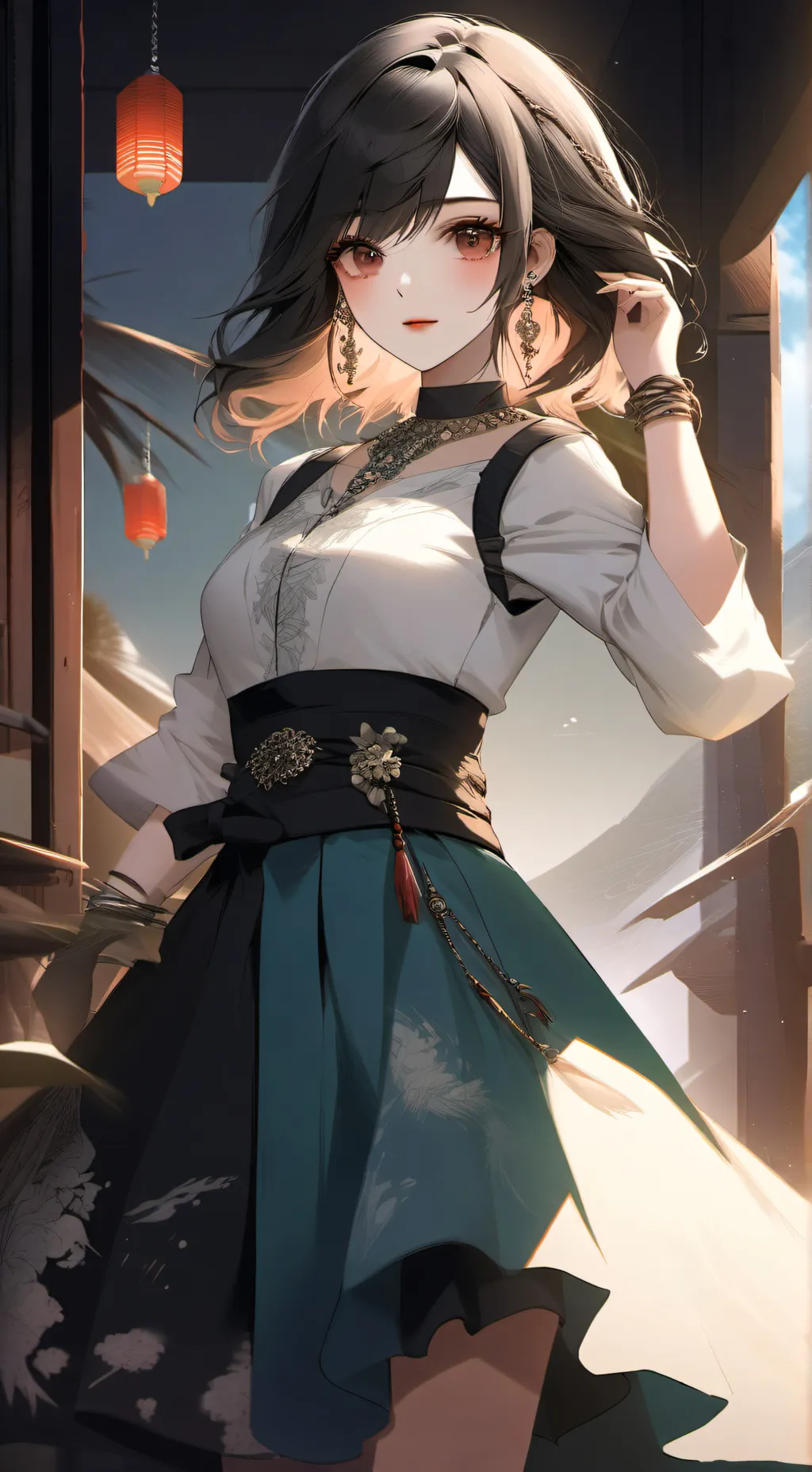 ai character: luna  background