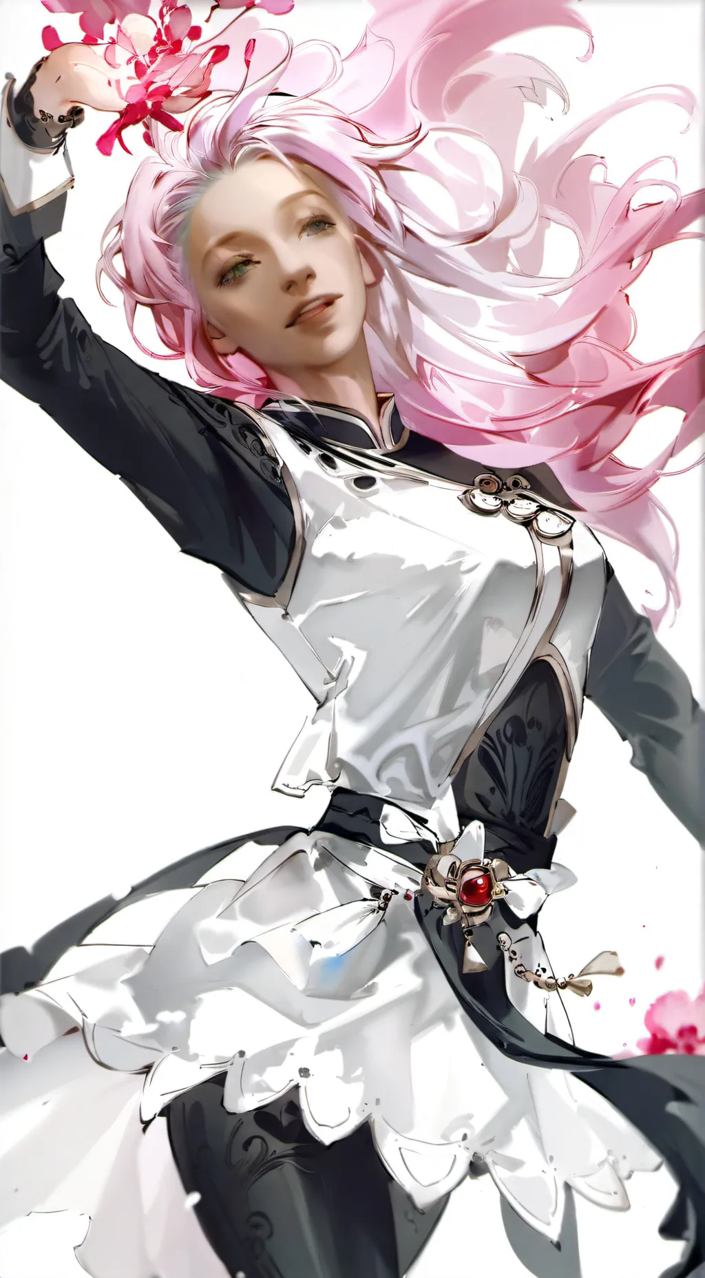 ai character: rose background