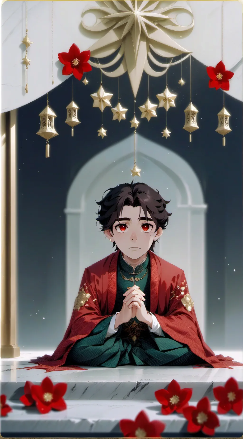 ai character: santi×nabi background